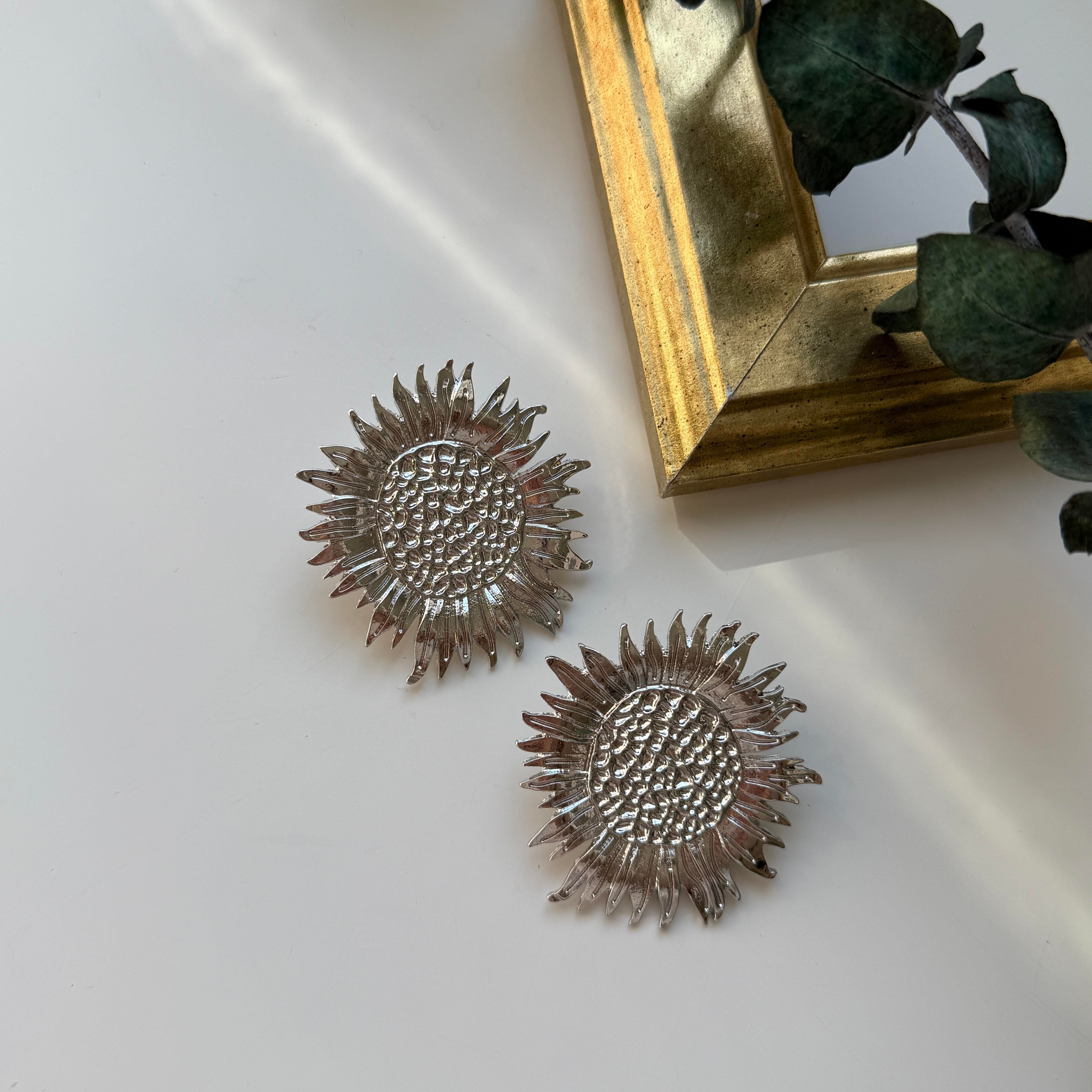 Marka Silver Ayçiçeği Küpe