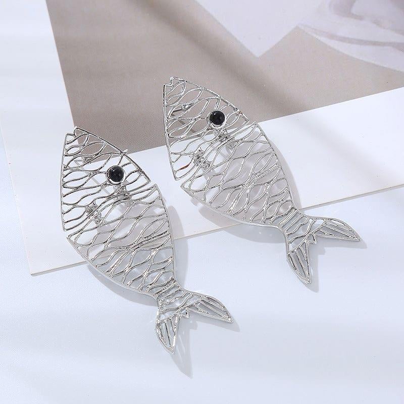 Marka Silver Balık Küpe