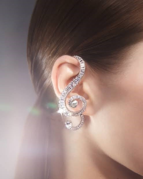 Marka Silver Sol Anahtarı Earcuff Sağ