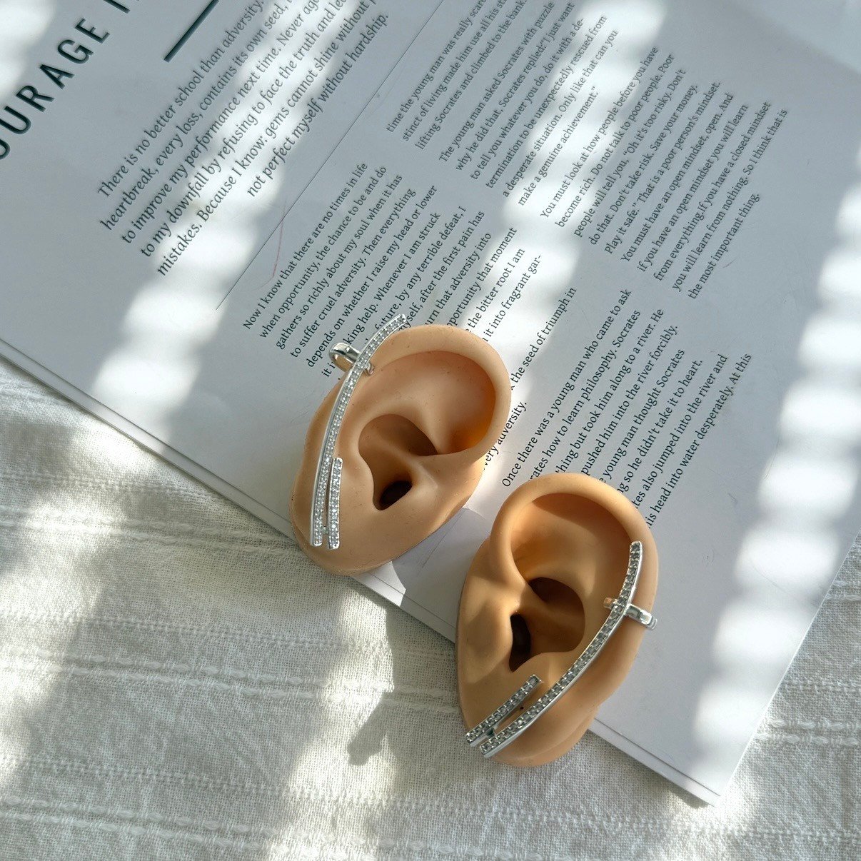Marka Silver Vesper Earcuff 2li