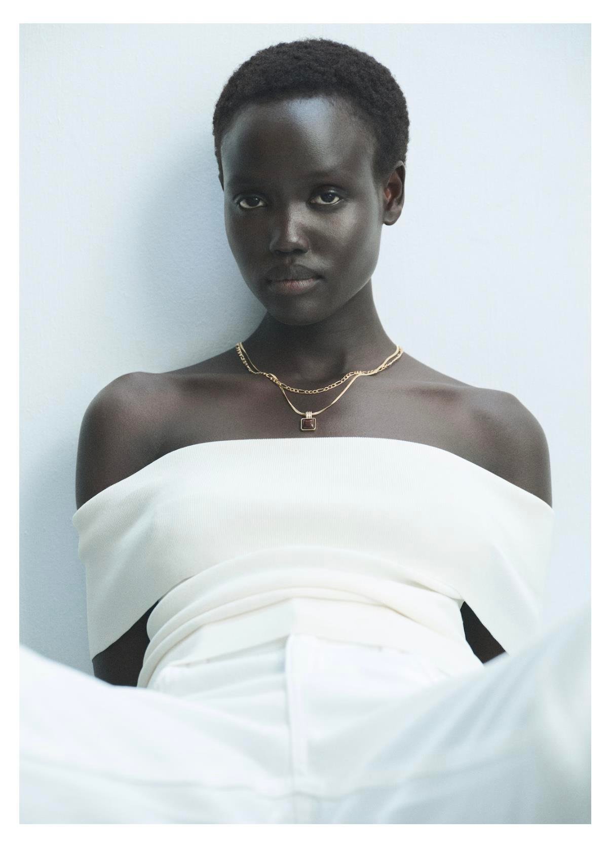 Marka Siyah Taşlı 2li Kolye