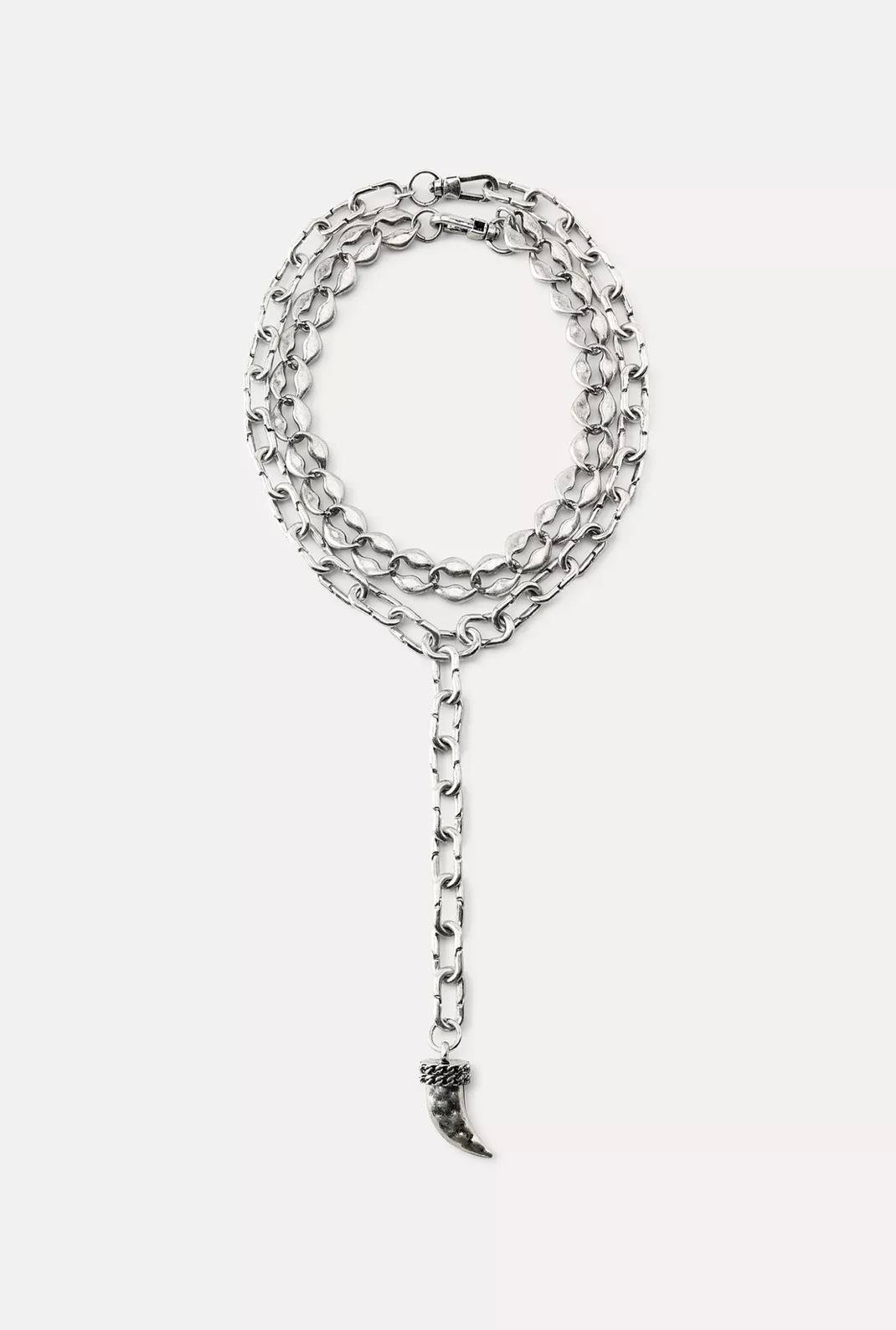 Marka Zincir Boynuz Kolye