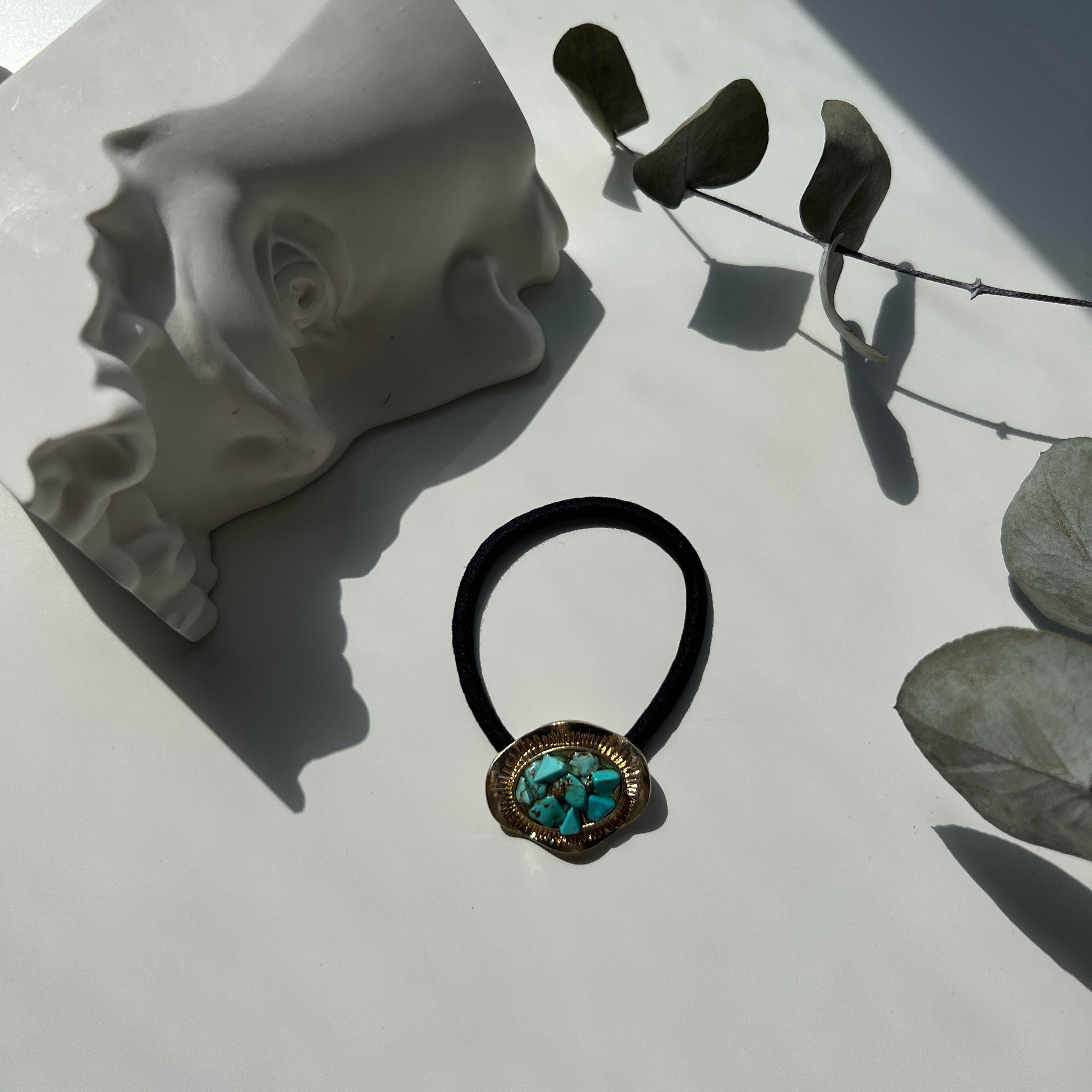 Mavi Doğal Taş Lastik Toka