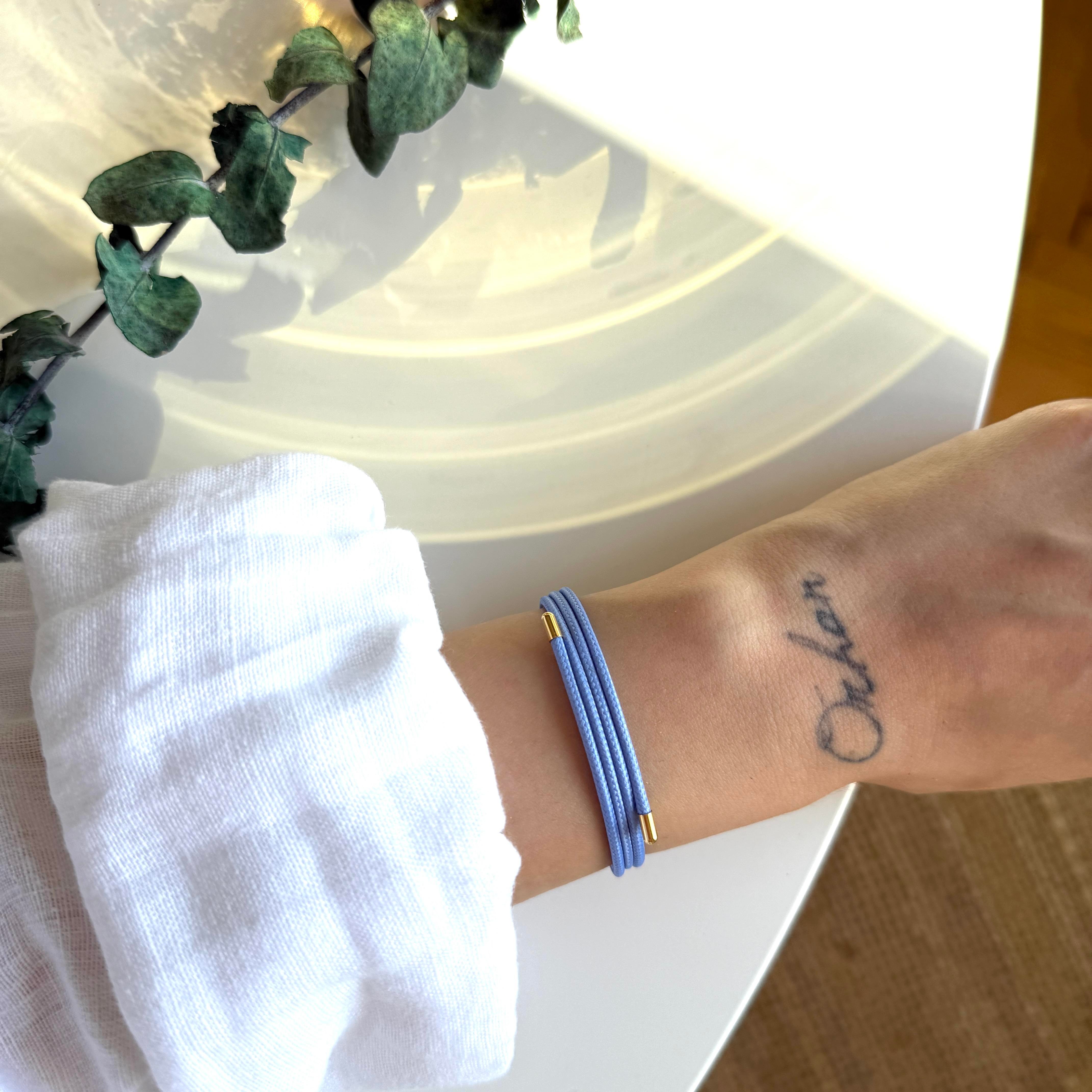 Mavi Mıknatıslı Bileklik&Halhal