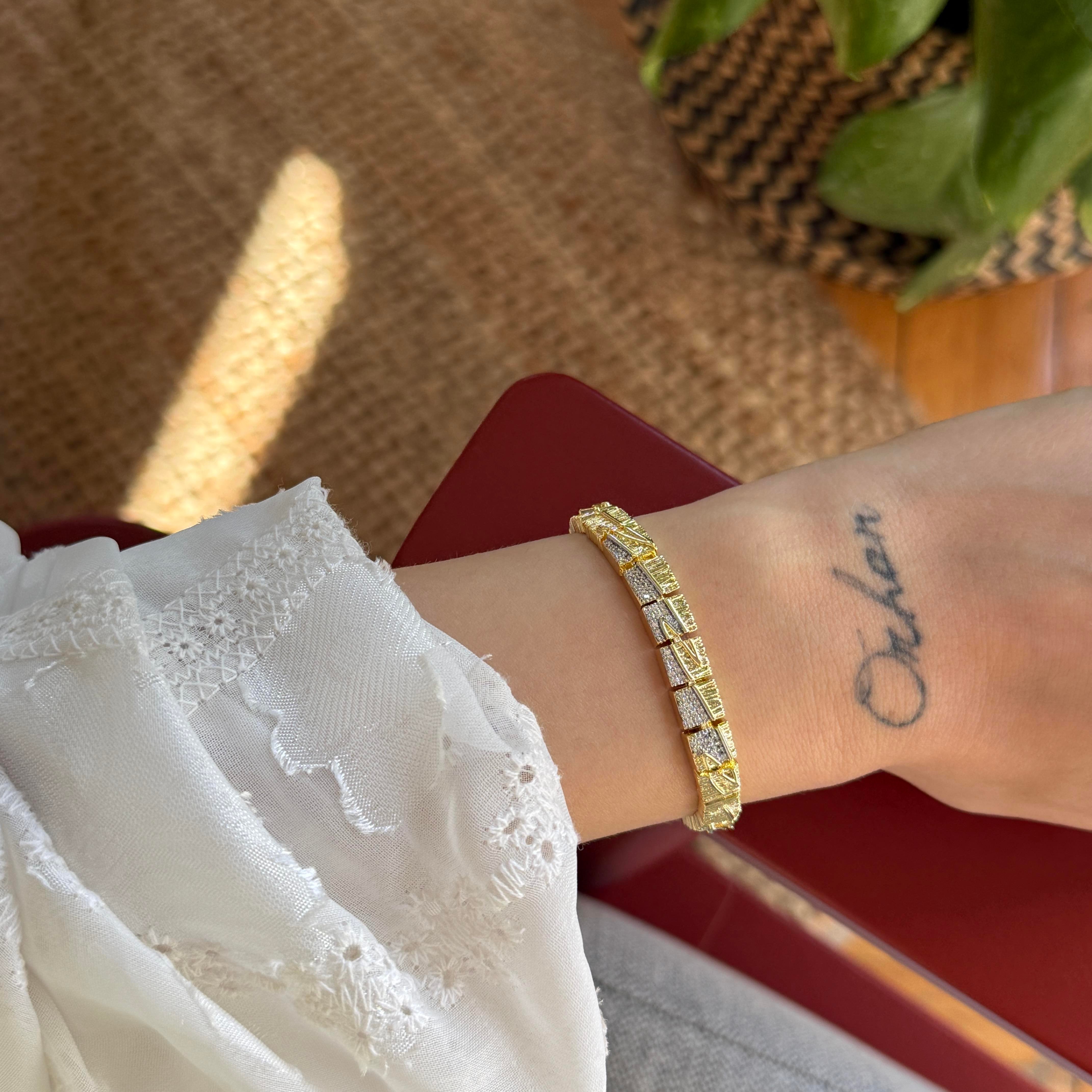 Mix Taşlı Dokulu Bileklik