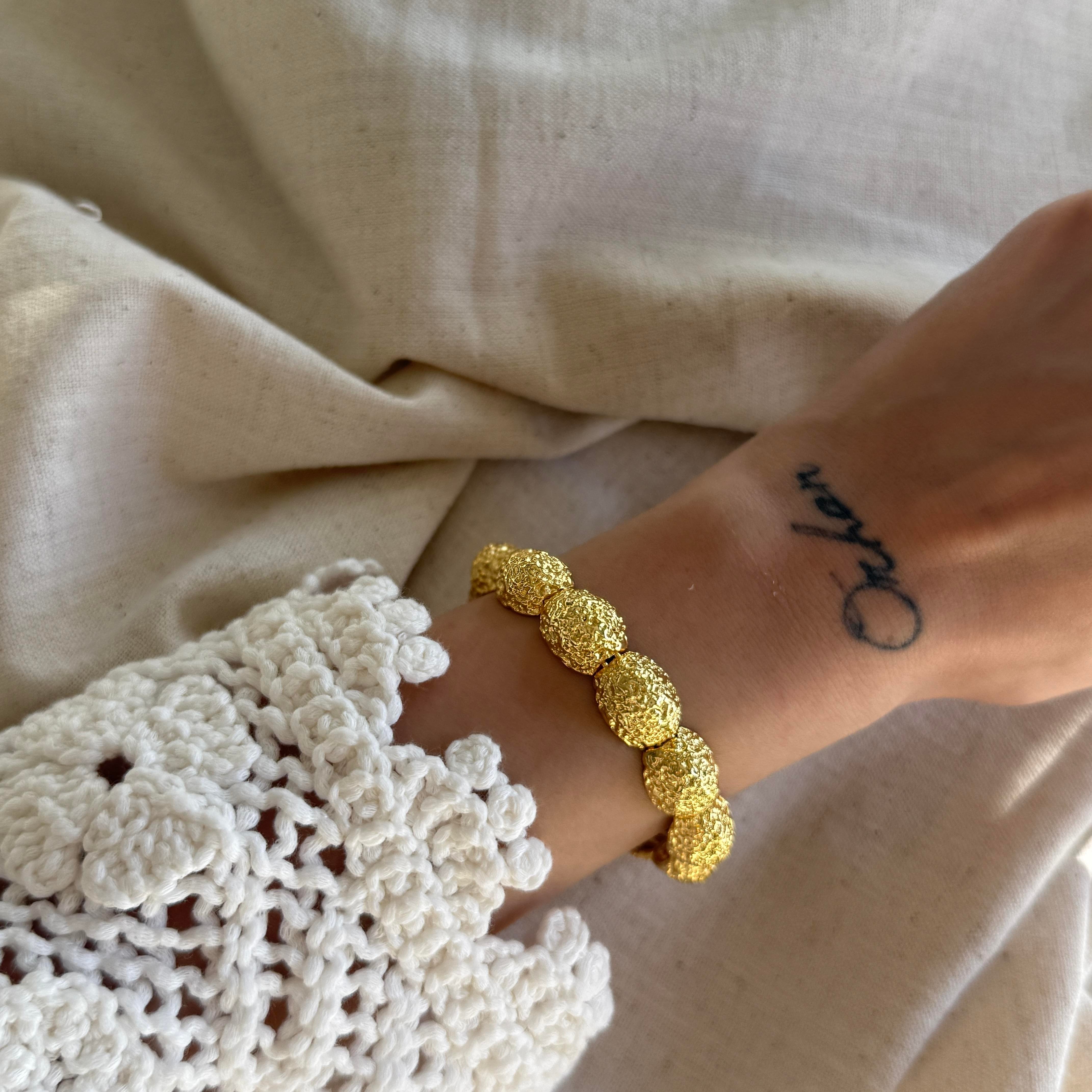 Özel Seri Ezme Oval Bileklik