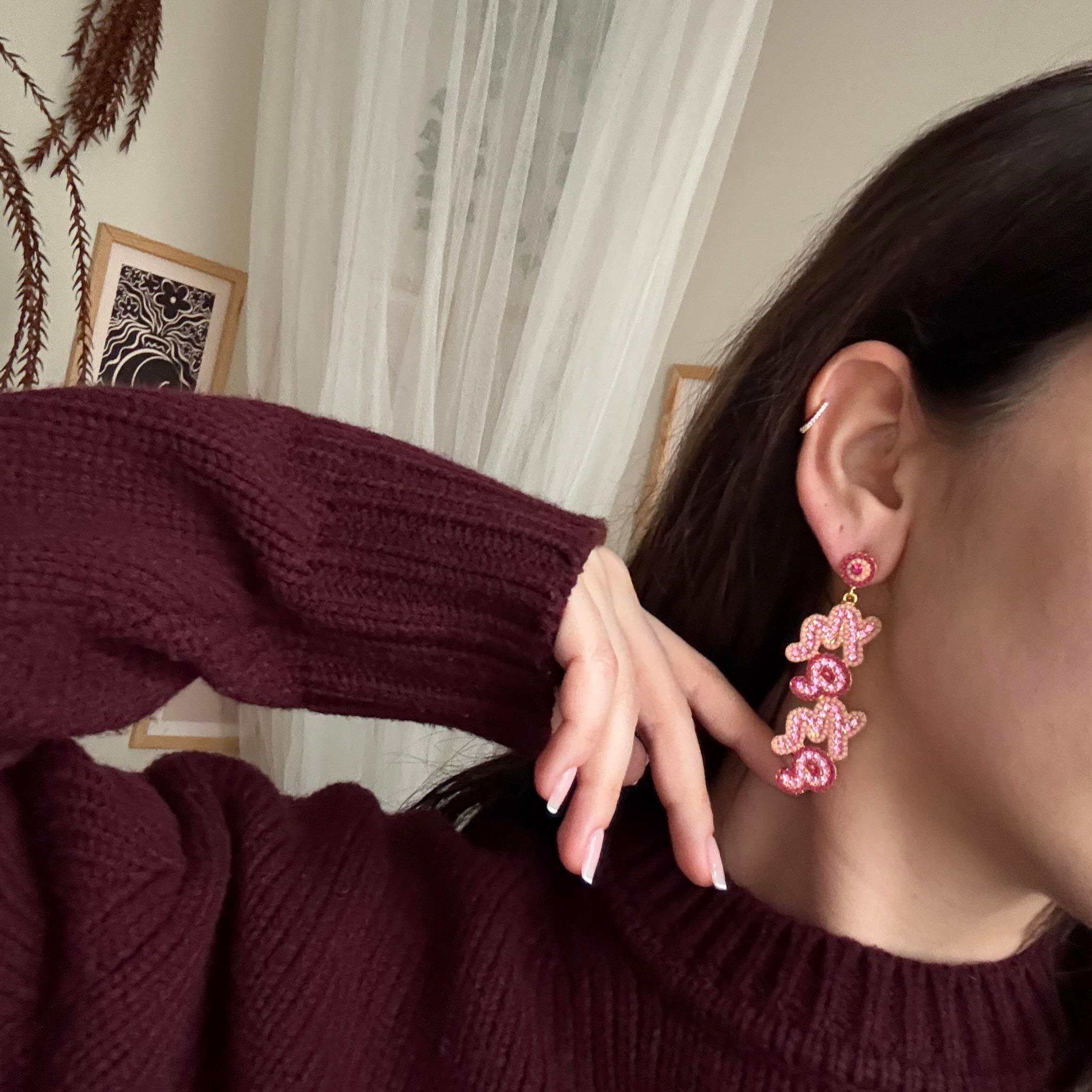 Pembe Mama Küpe