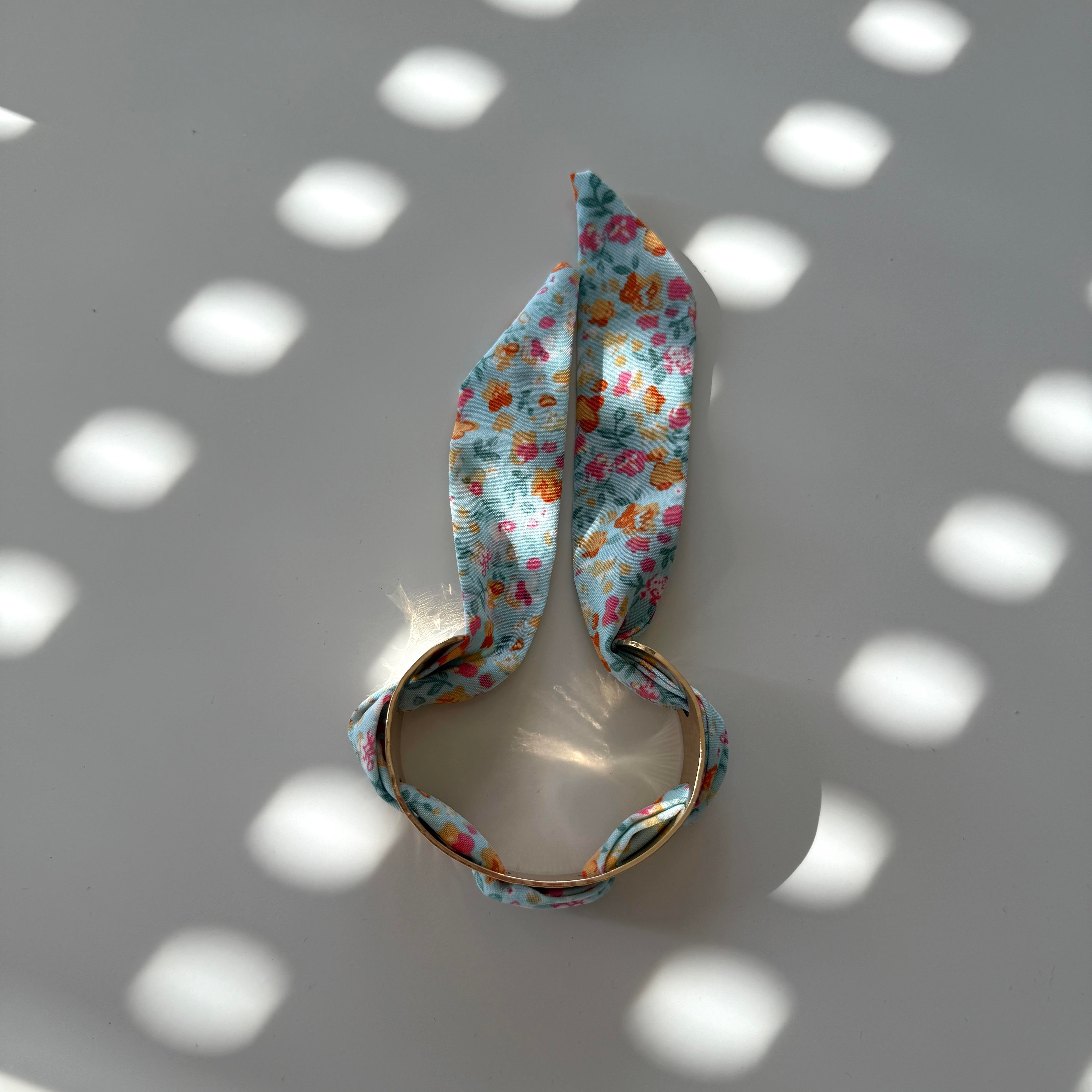 Renkli Çiçekli Kalın Fular Bilezik