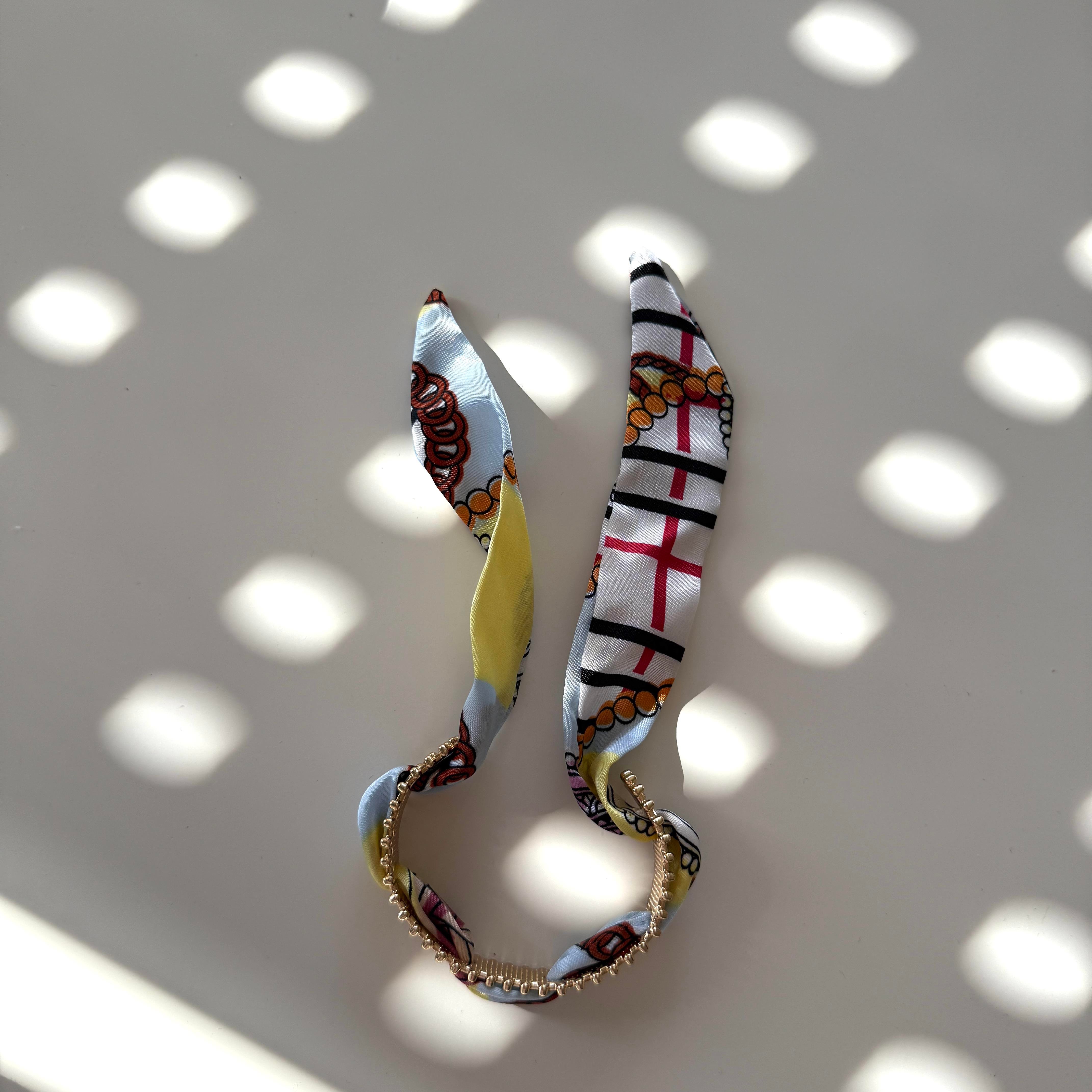 Renkli İnce Fular Bilezik