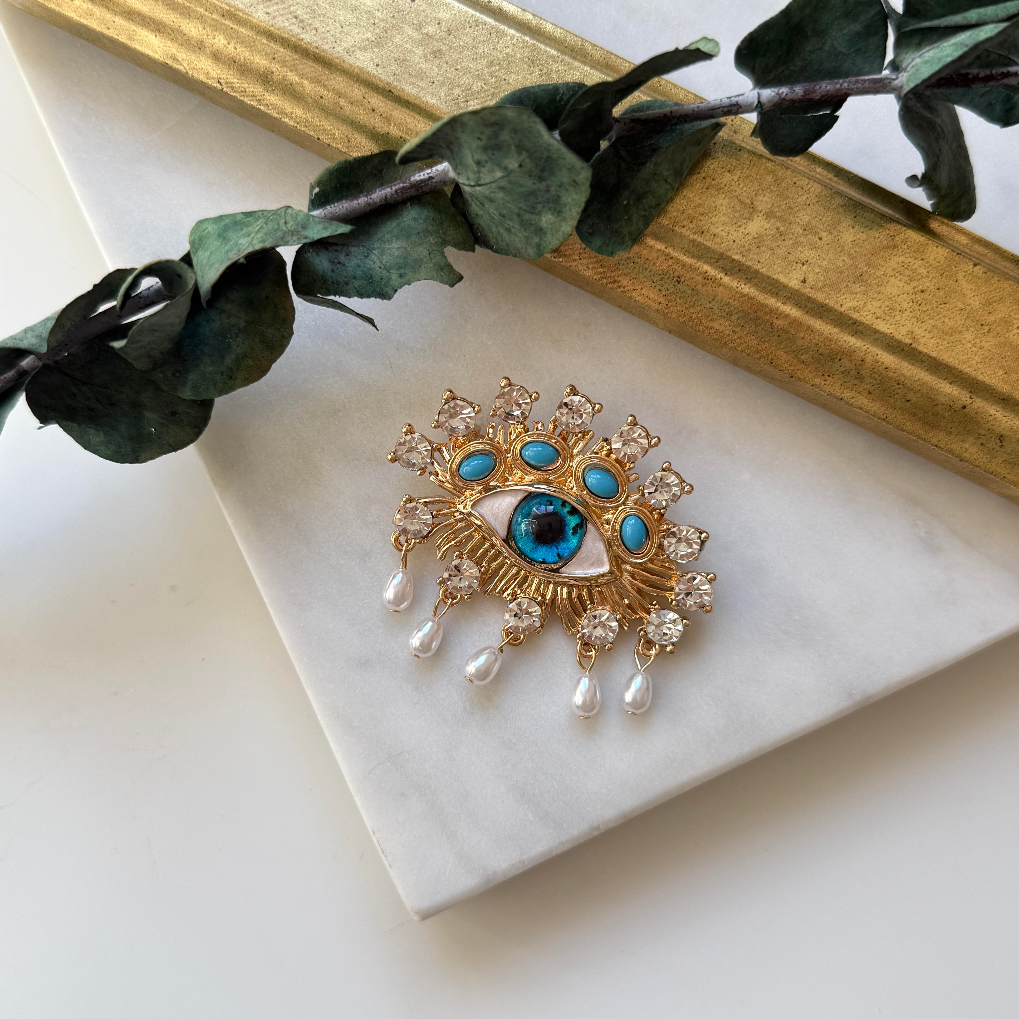 Sallantılı Göz Broş