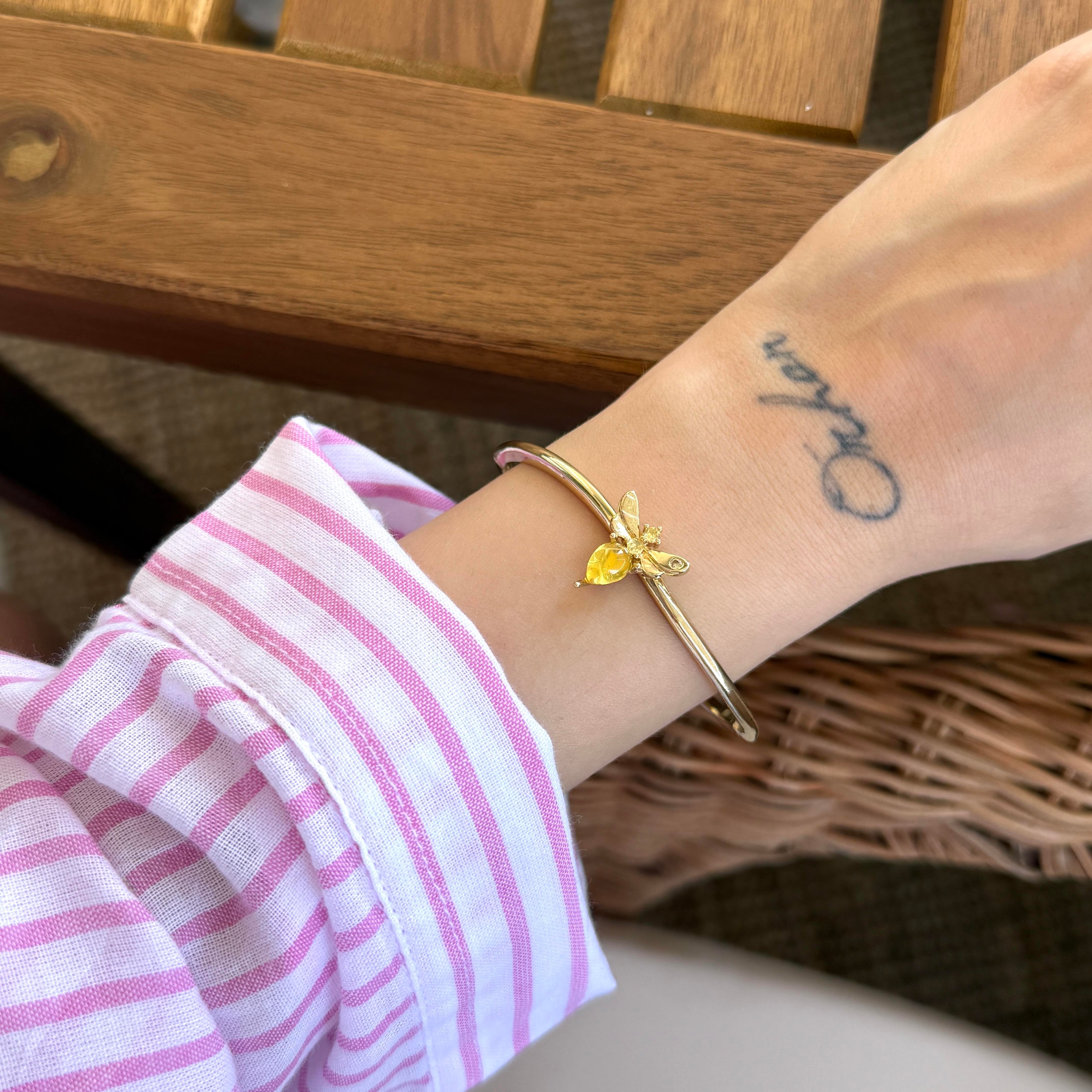 Sarı Taşlı Arı Kelepçe