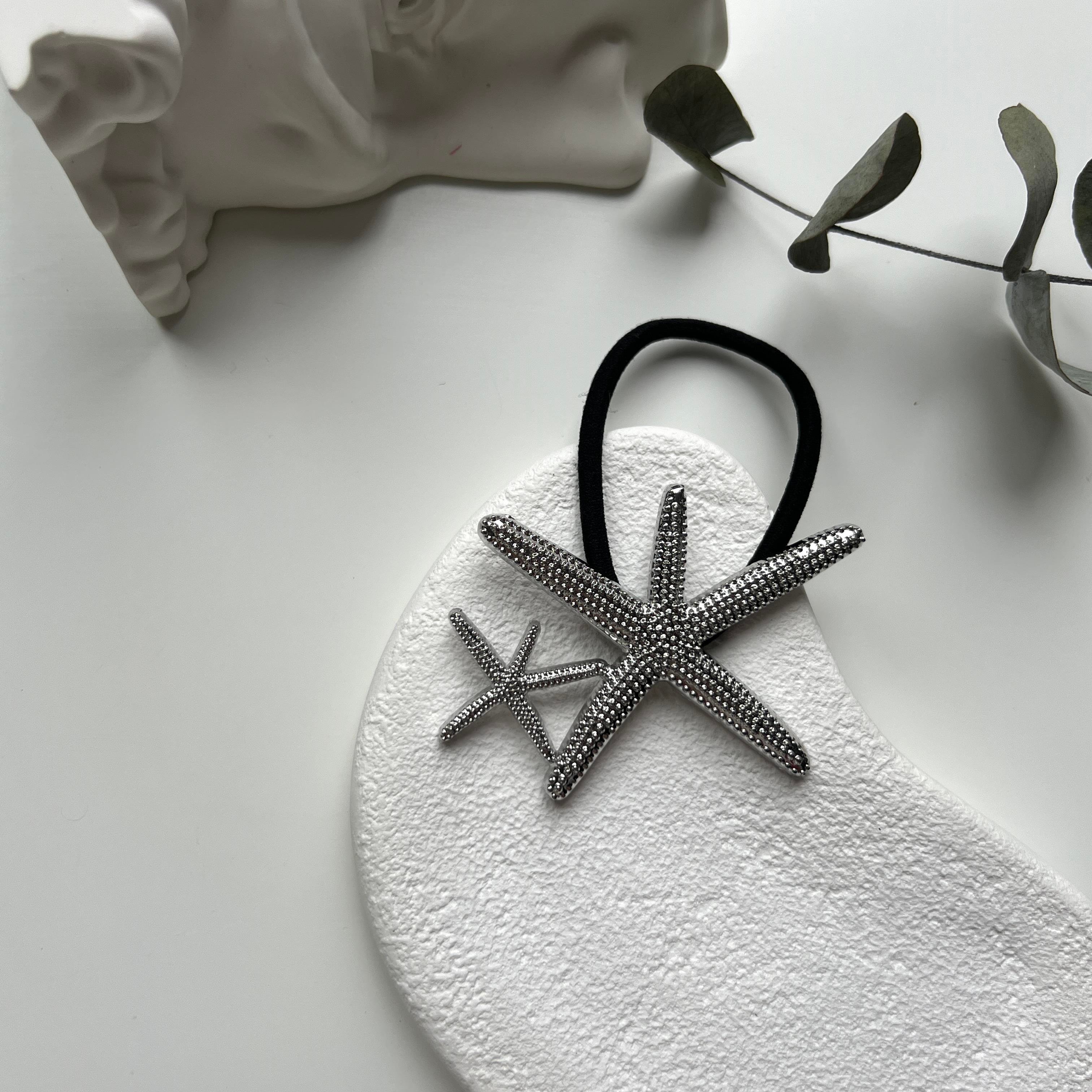 Silver 2li Deniz Yıldızı Lastik Toka