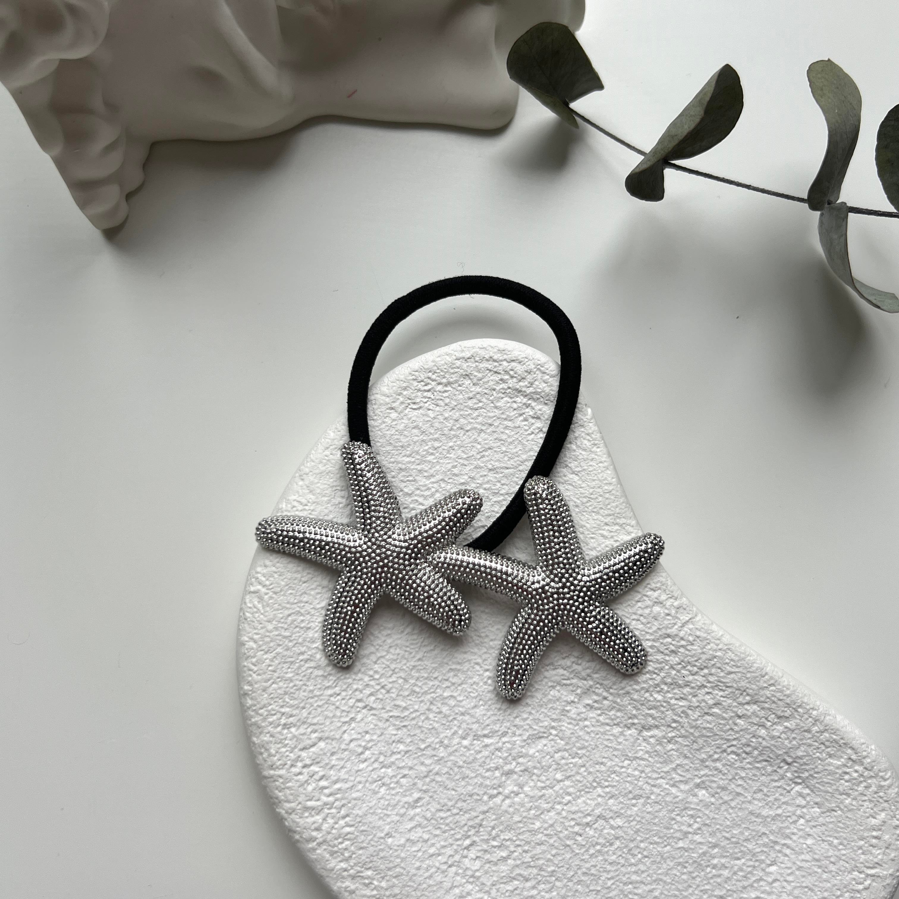 Silver 2li Deniz Yıldızı Lastik Toka