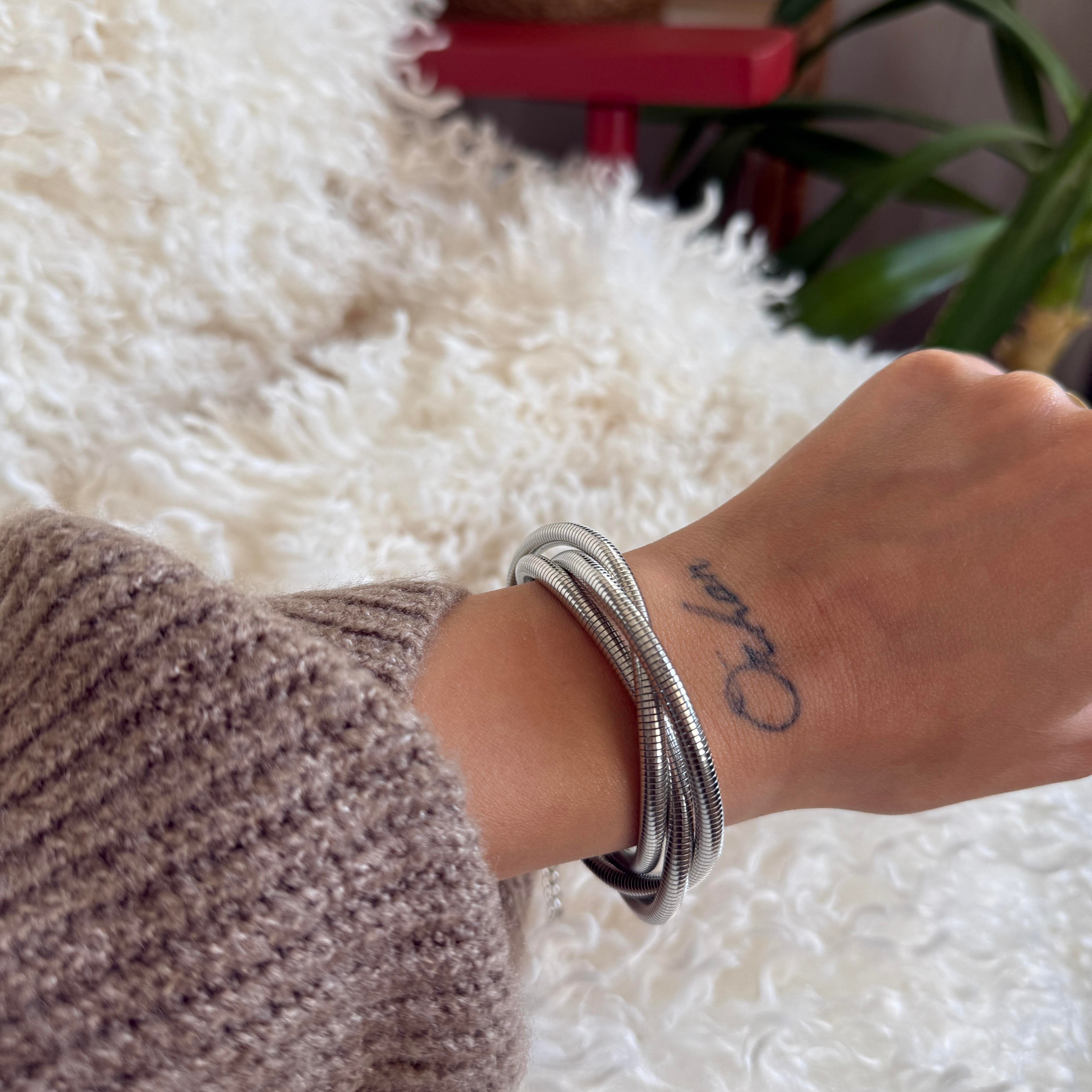 Silver 3lü Burgu Bileklik