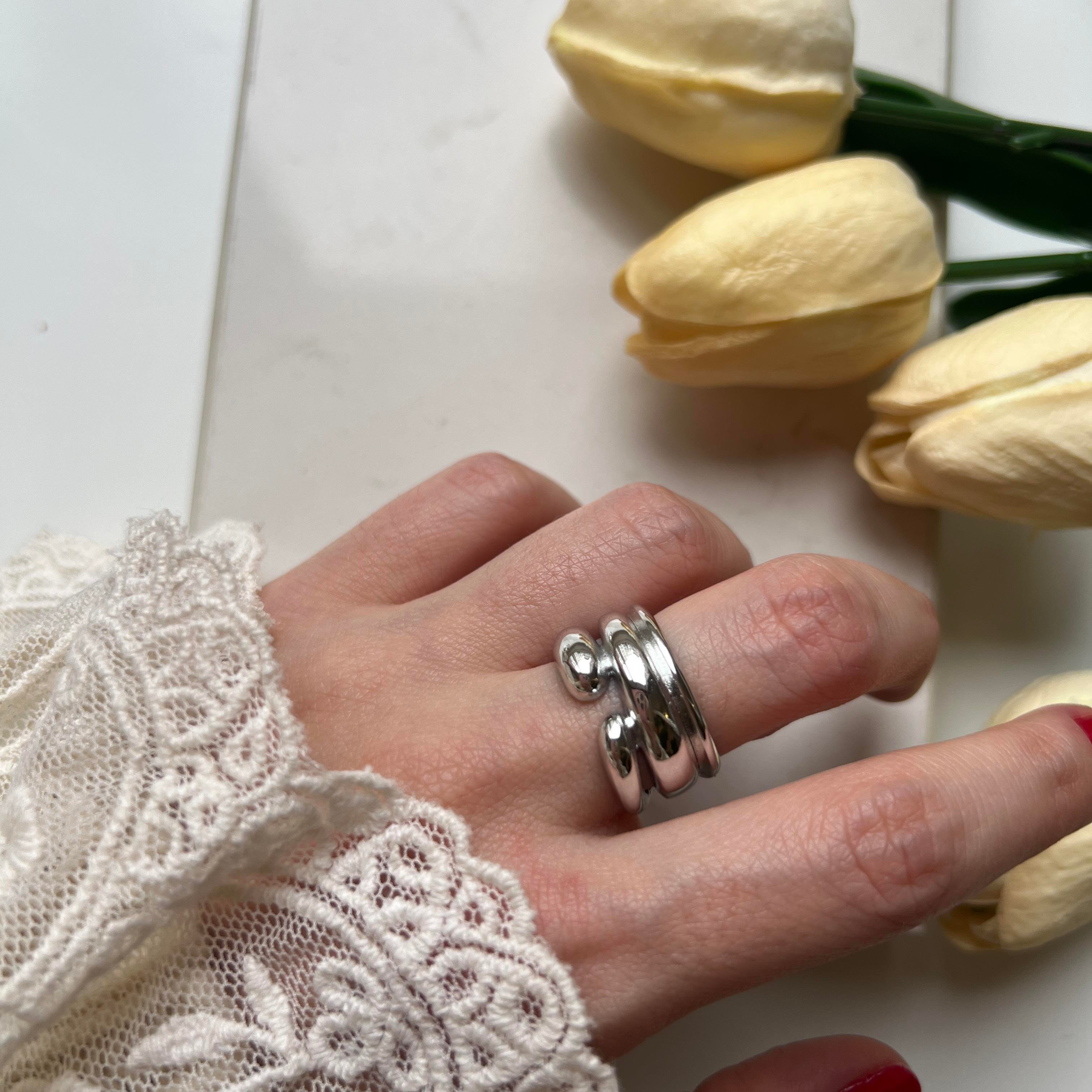 Silver Bombeli Yüzük