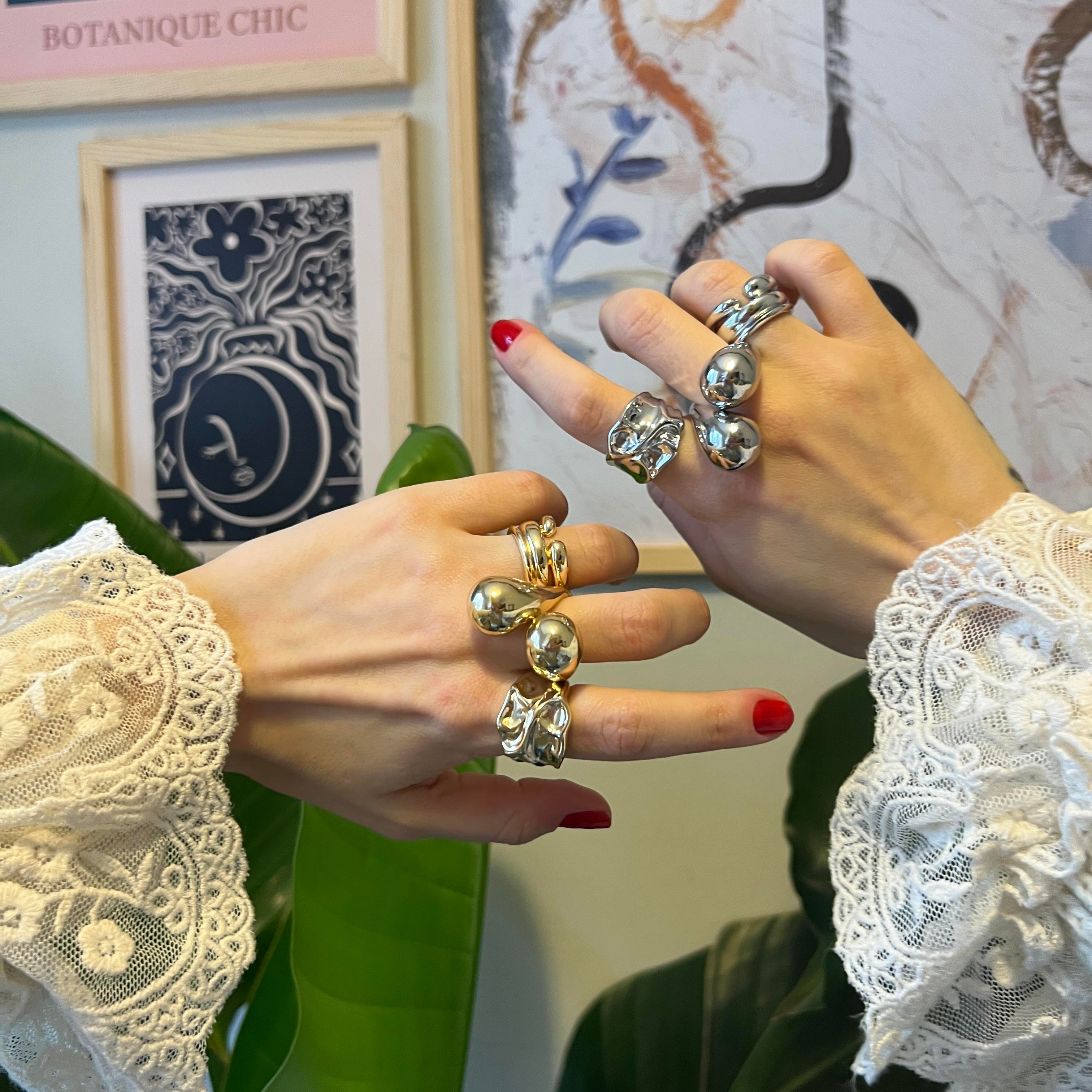 Silver Bombeli Yüzük