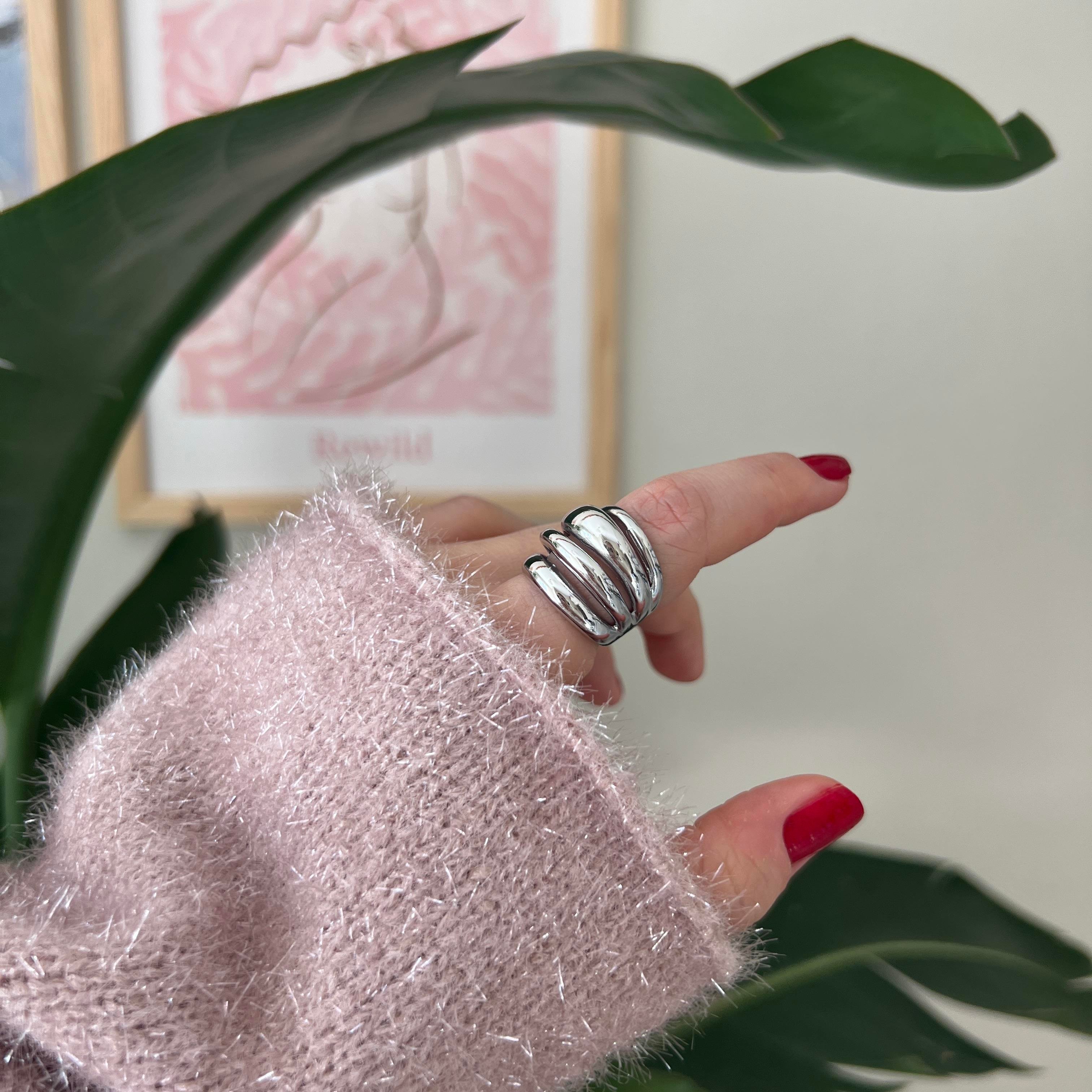 Silver Bombeli Yüzük