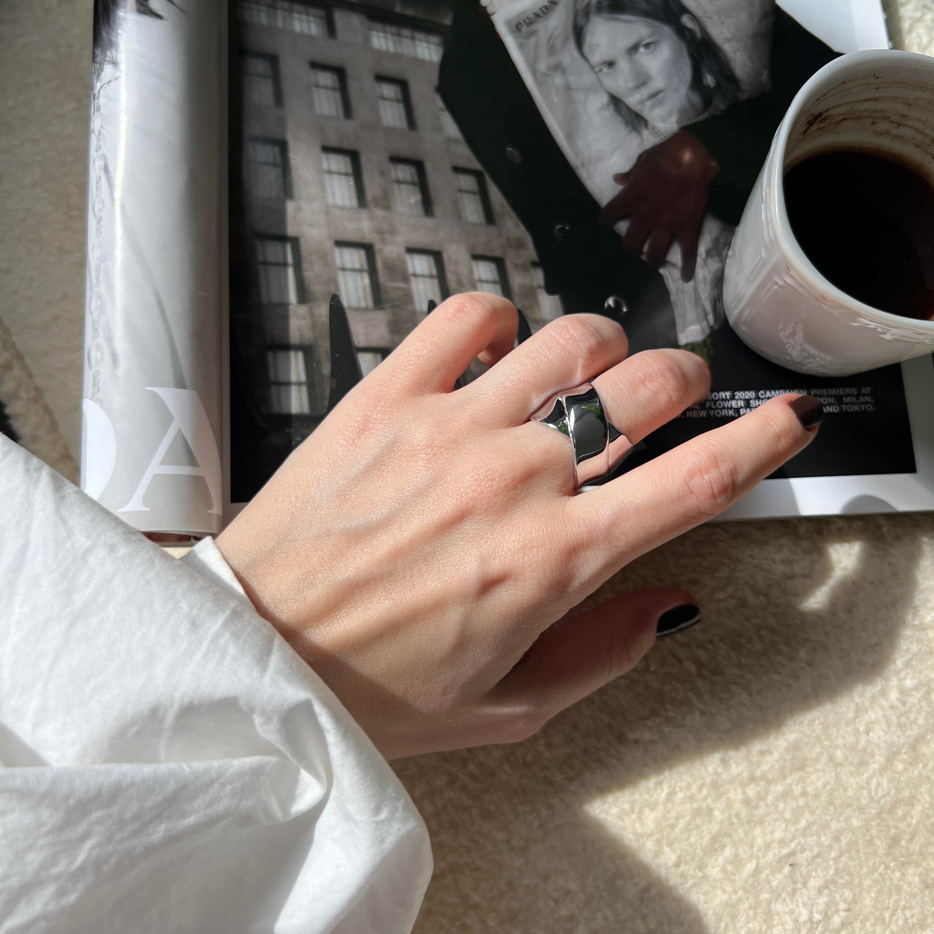 Silver Çapraz Yüzük