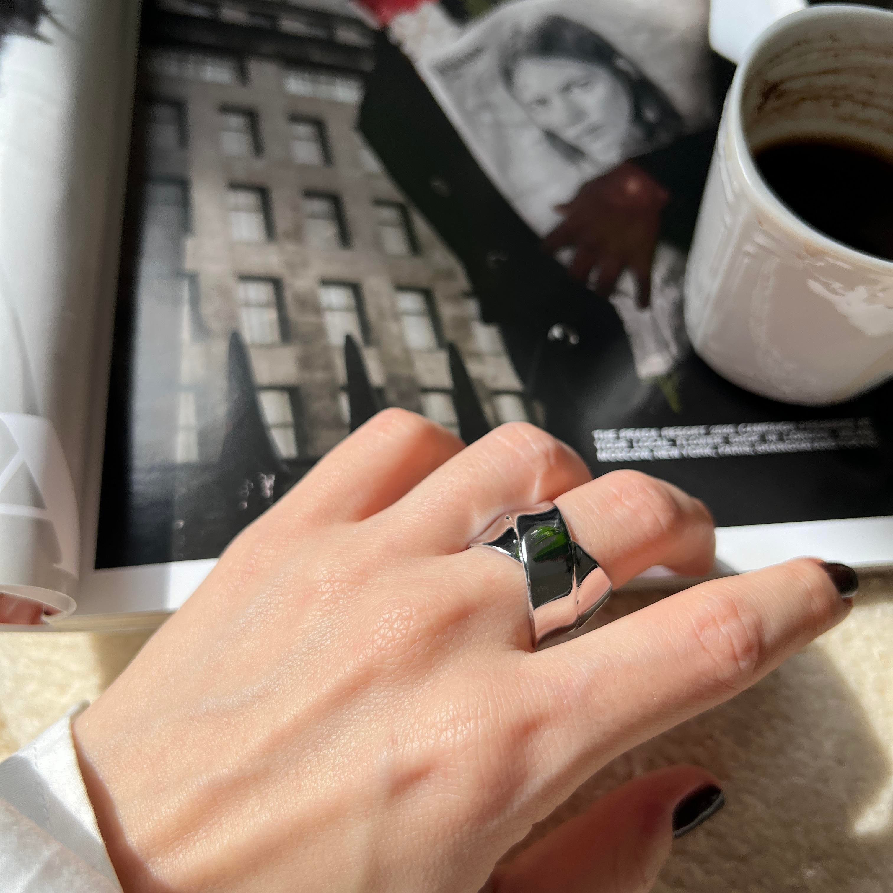 Silver Çapraz Yüzük