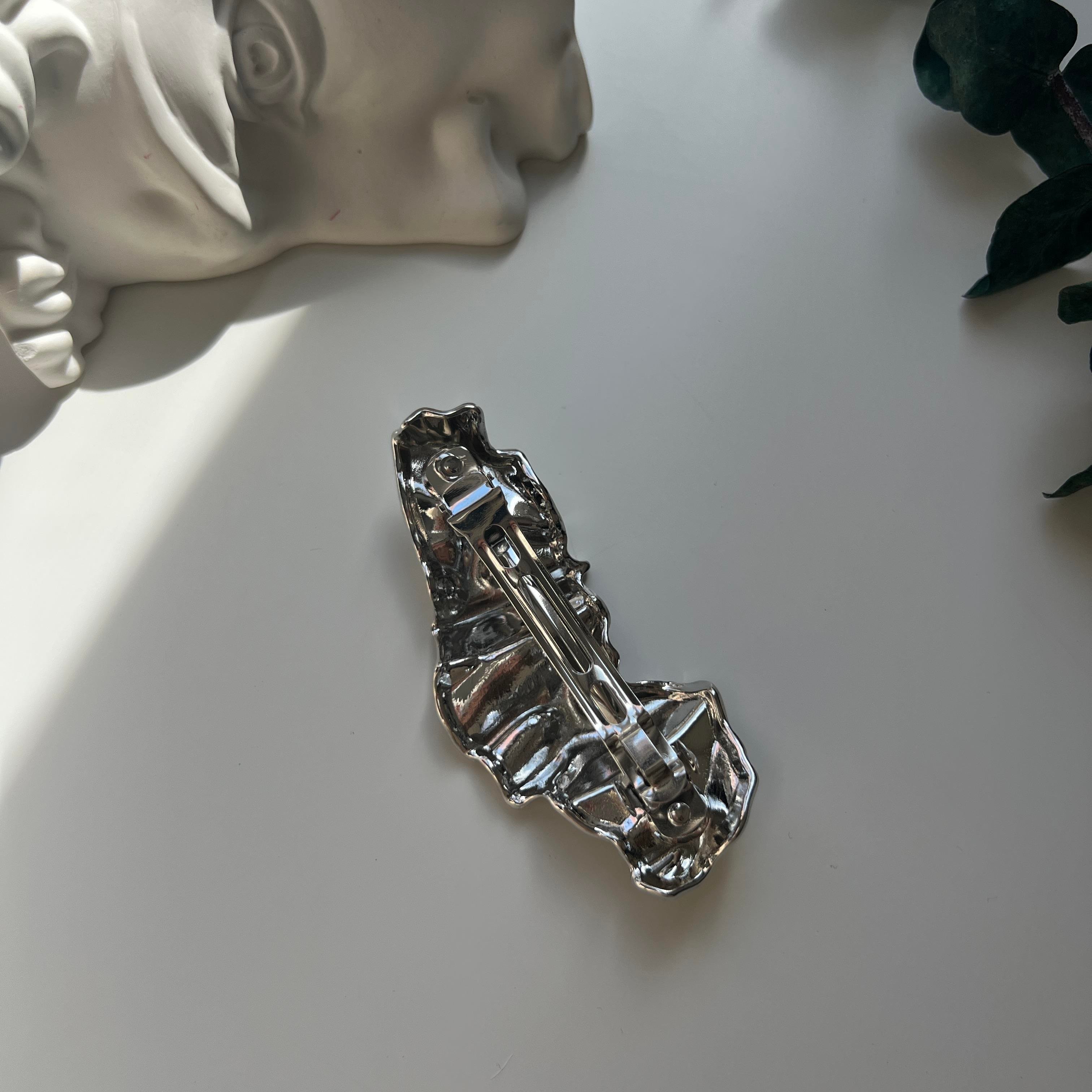 Silver Dalgalı Otomatik Toka