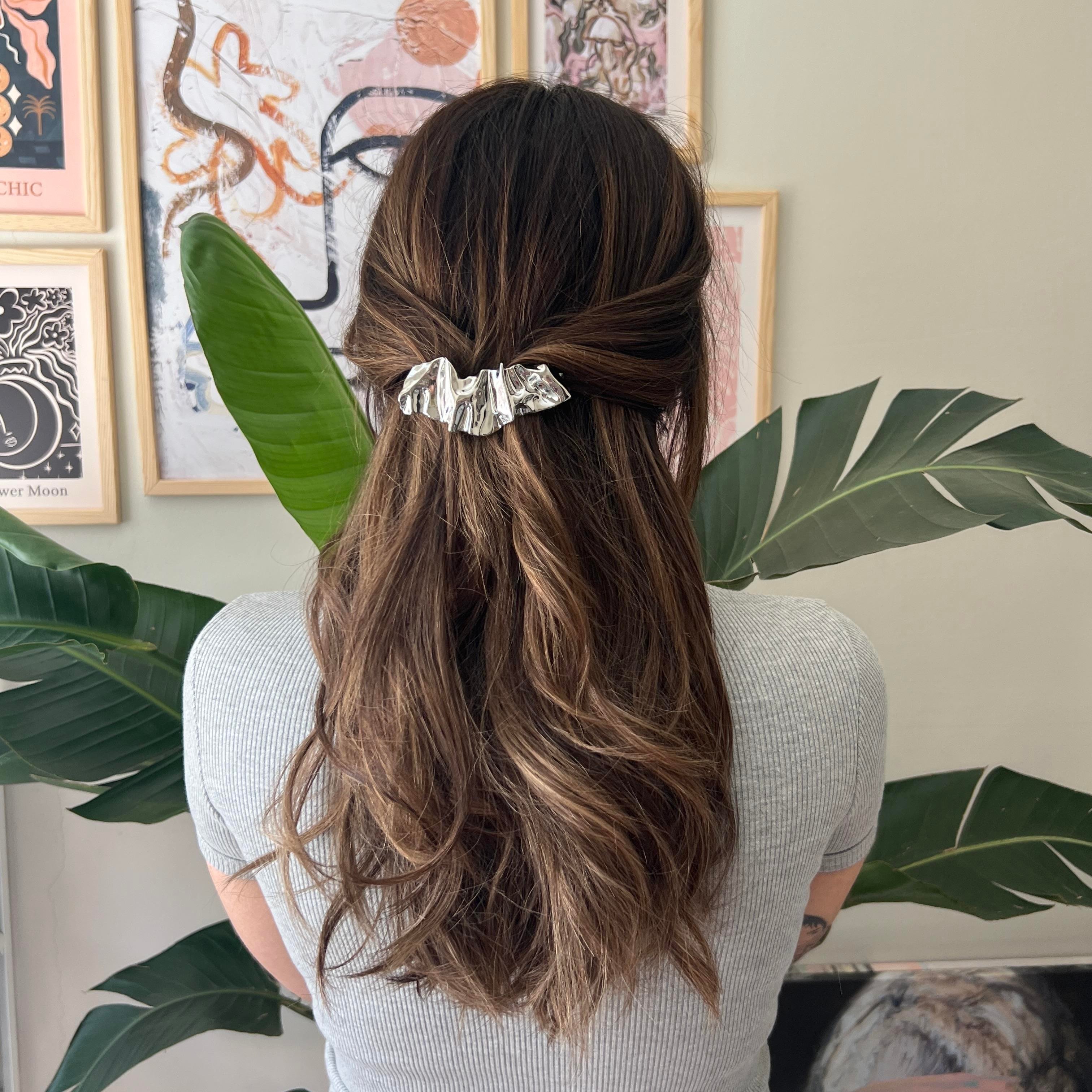 Silver Dalgalı Otomatik Toka