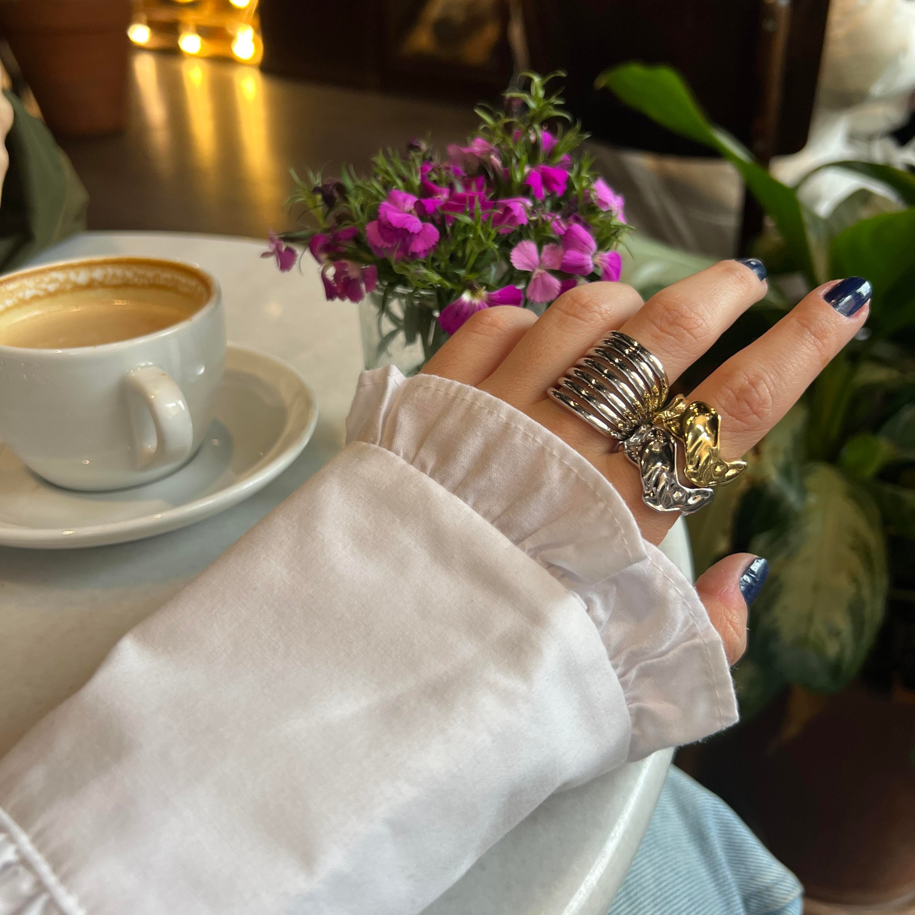 Silver Dövme Tasarım Yüzük