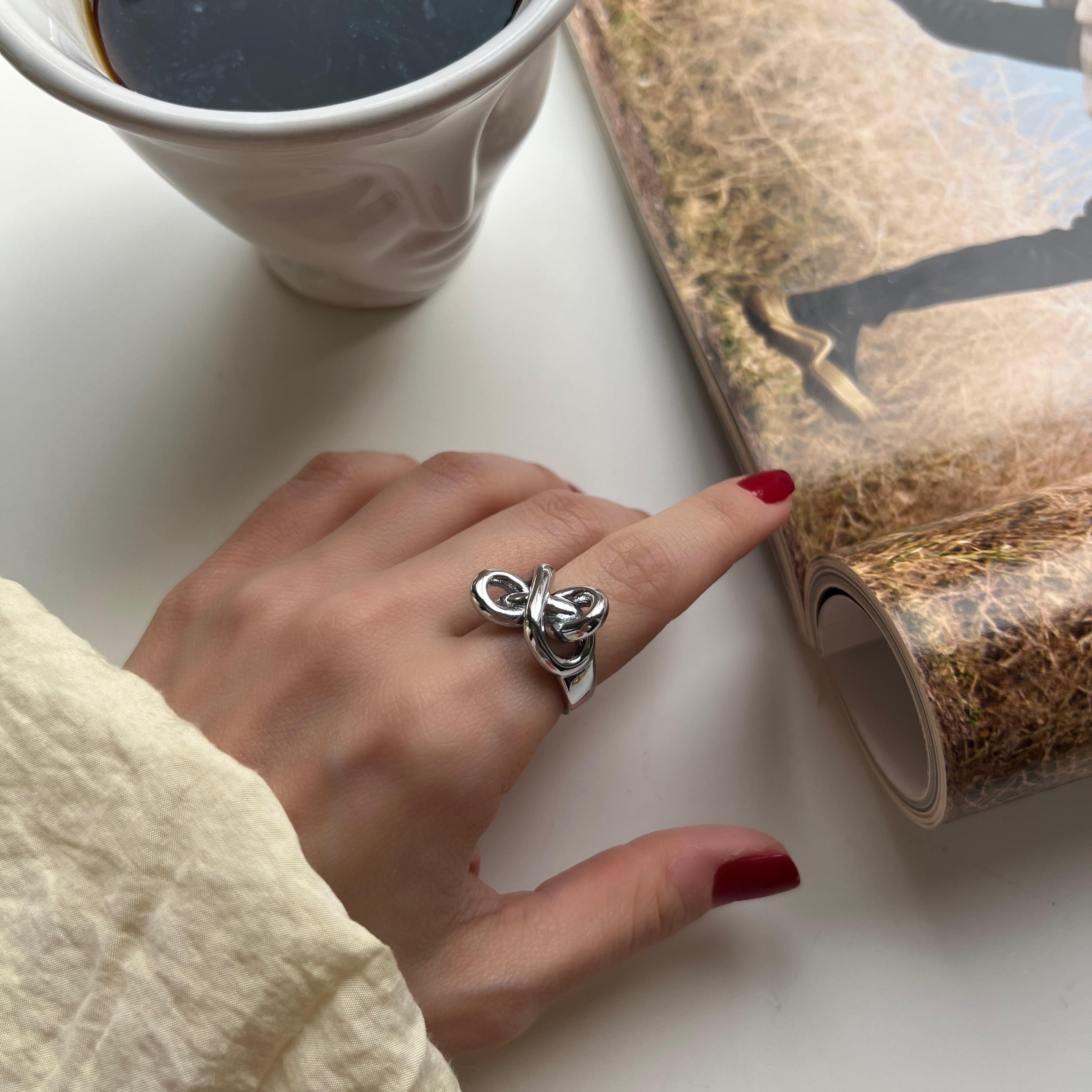 Silver Düğüm Sonsuzluk Yüzük