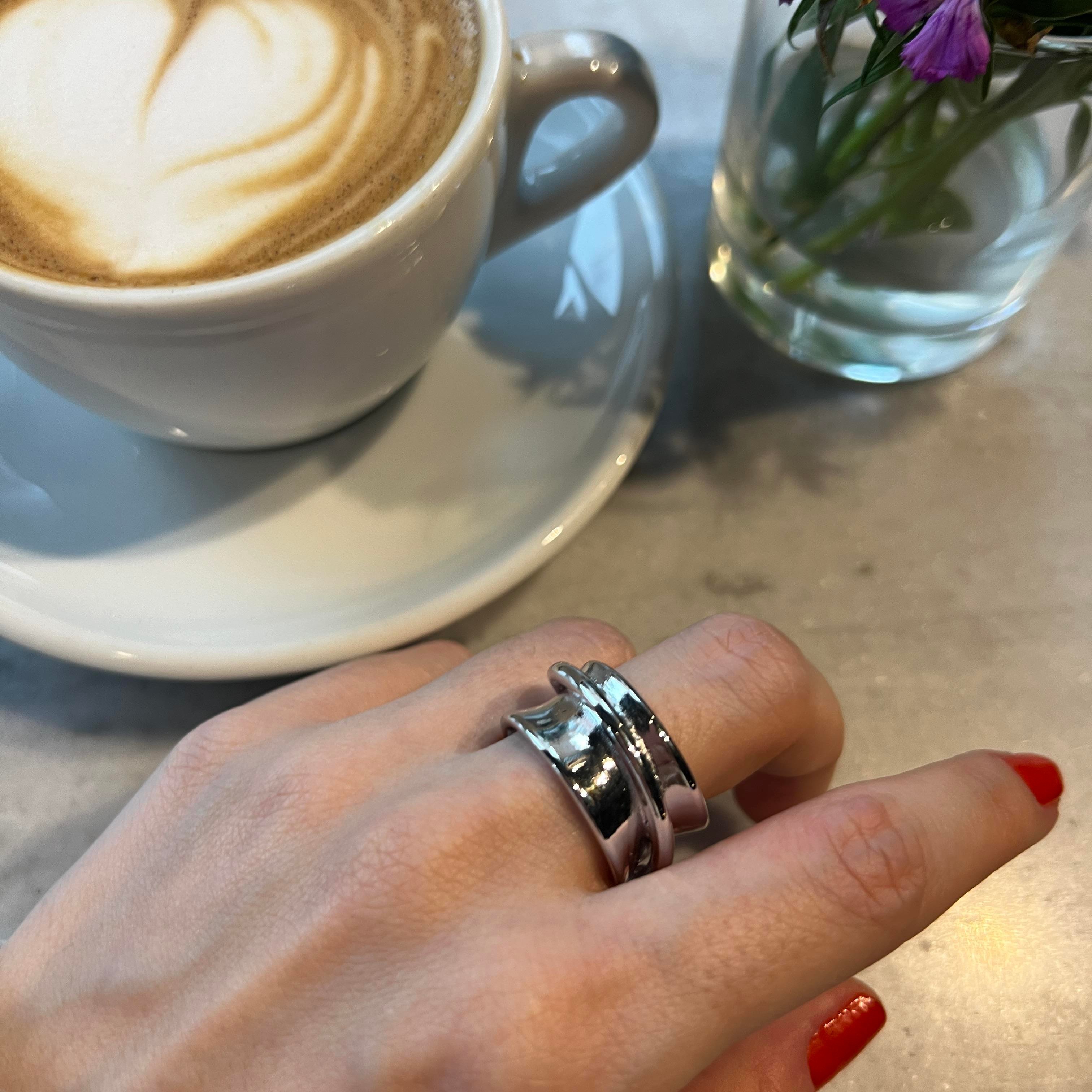 Silver Kalın Yüzük