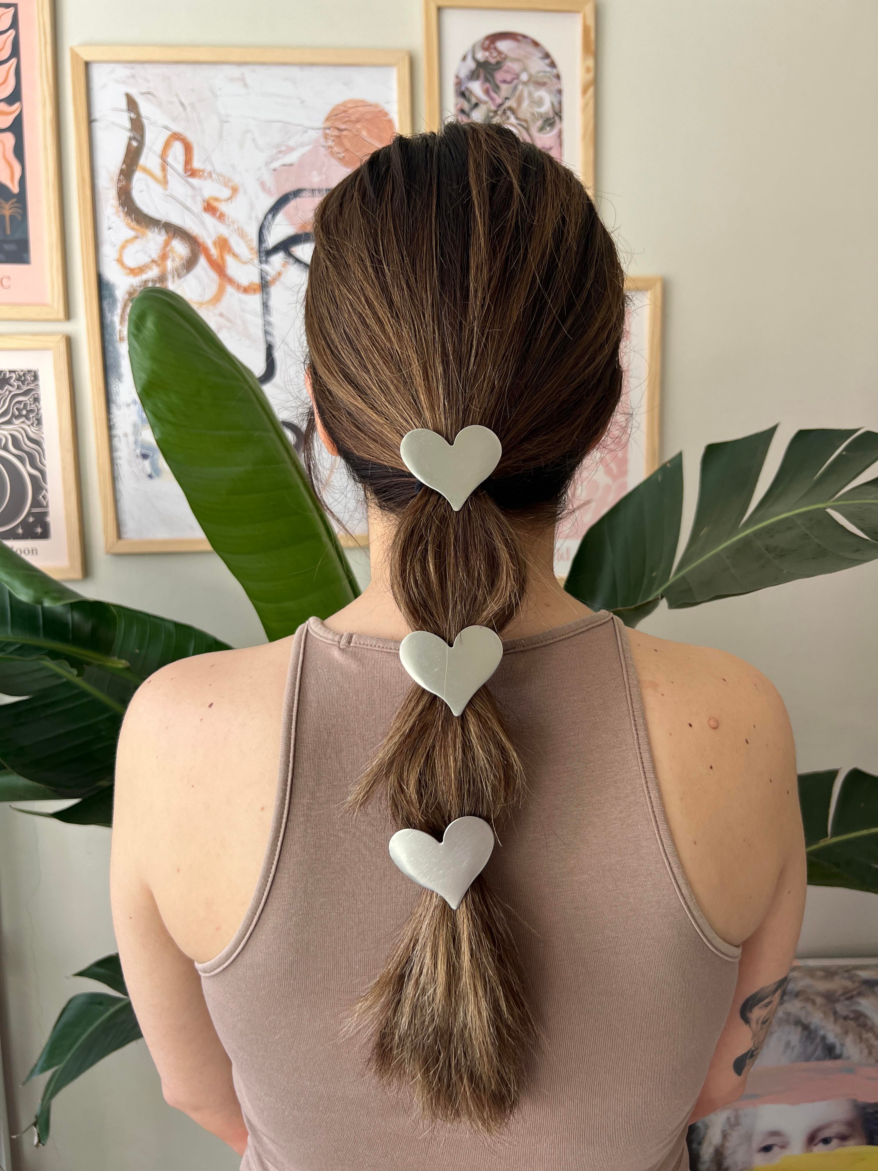 Silver Mat Kalp Lastik Toka