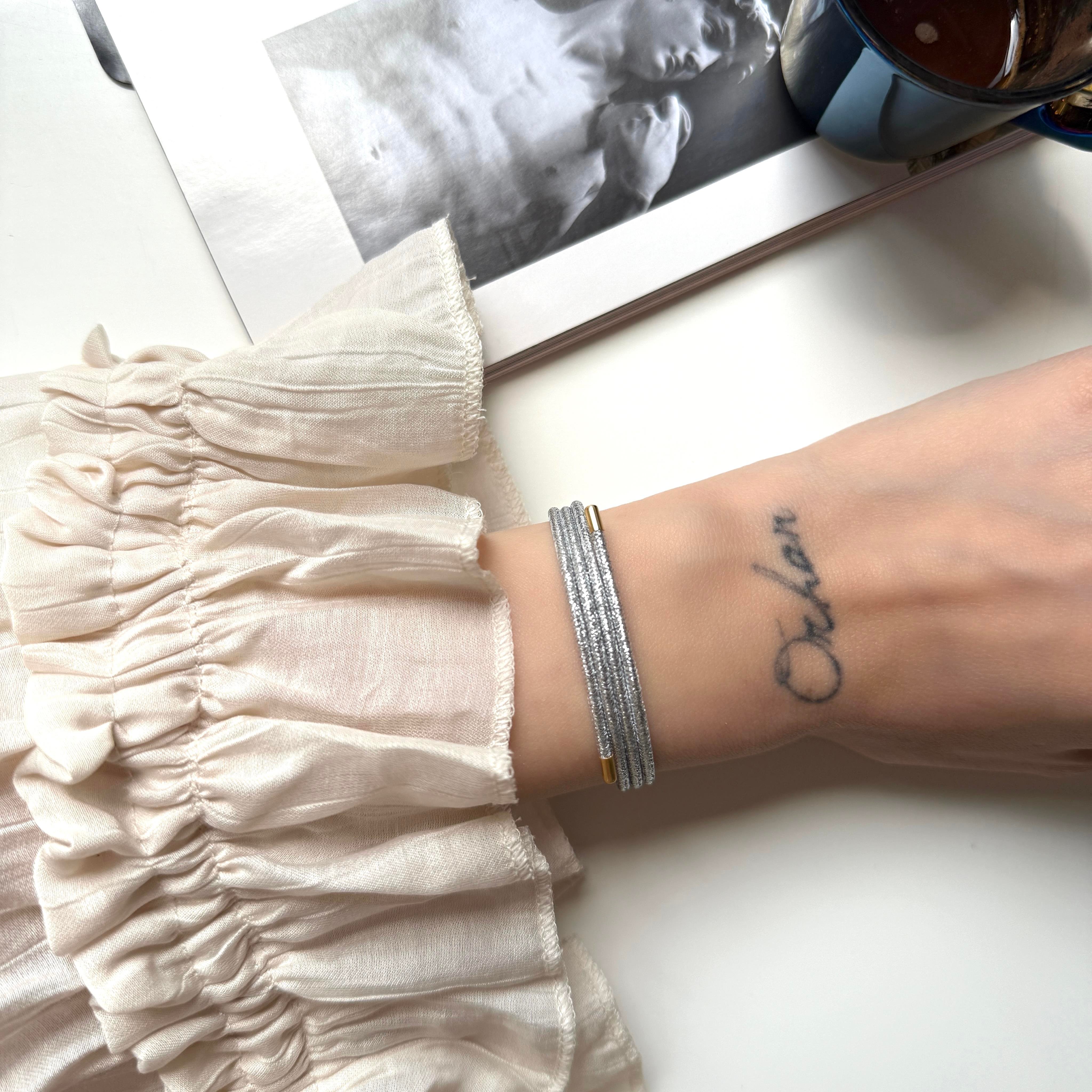 Silver Mıknatıslı Bileklik&Halhal