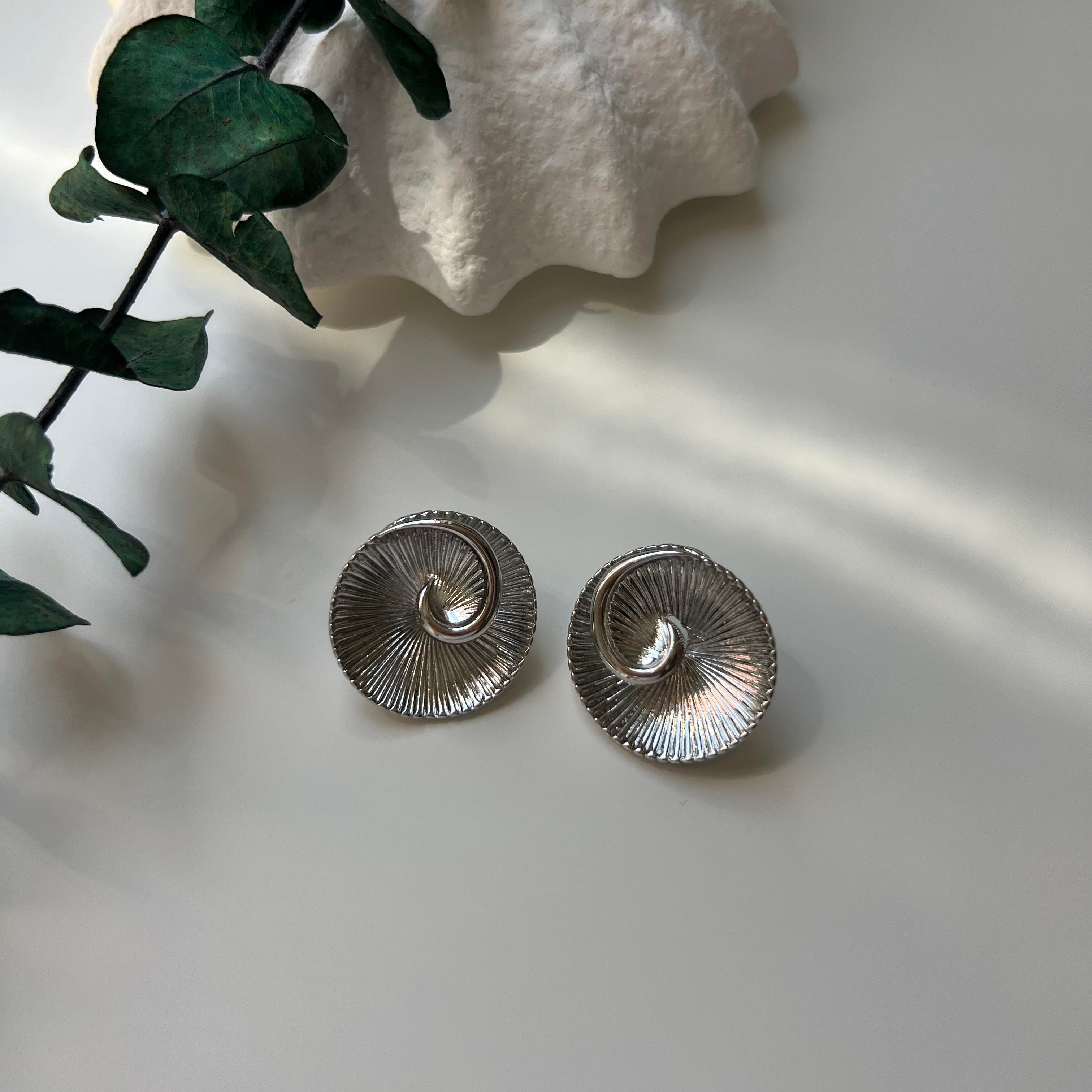 Silver Spiral Küpe