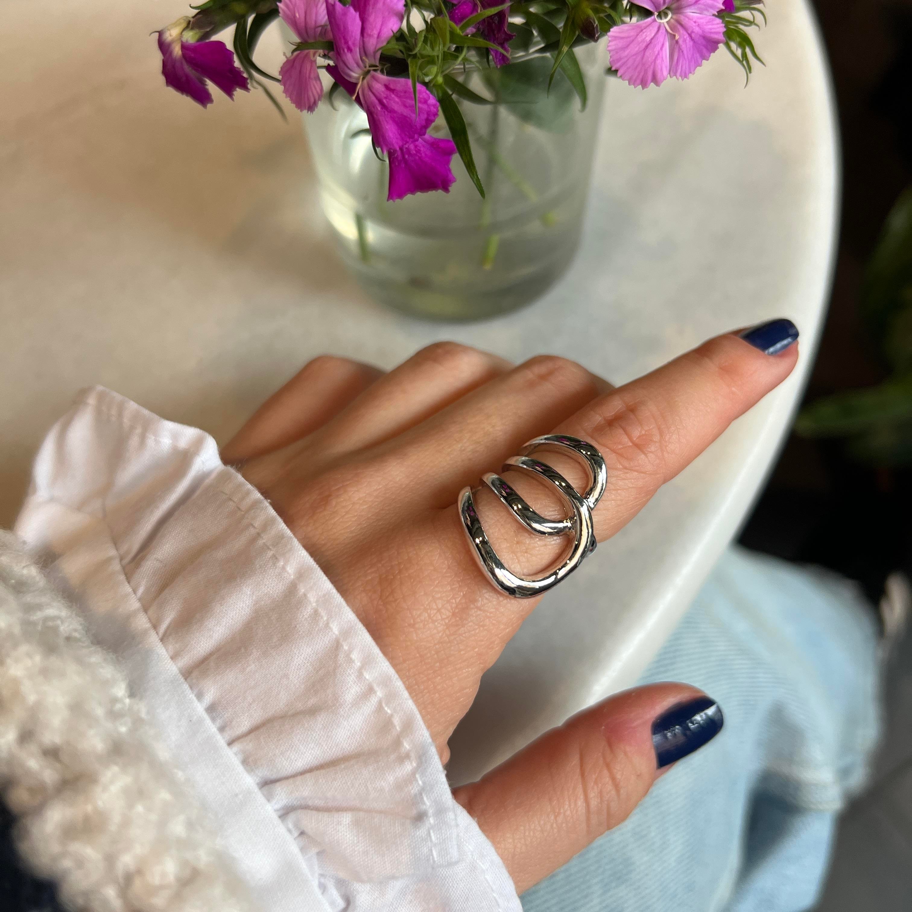 Silver Tasarım Yüzük