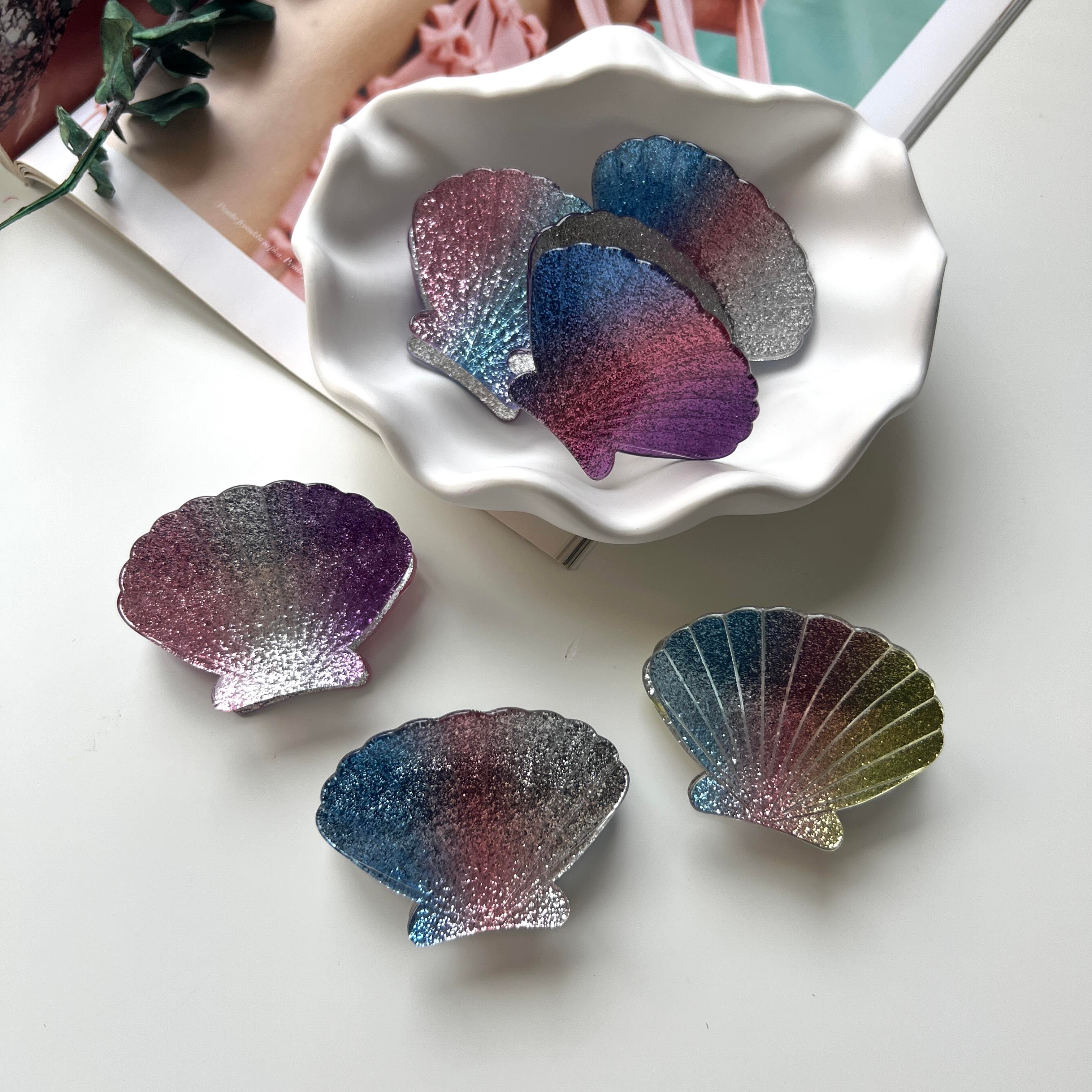 Simli Deniz Kabuğu Mandal Toka