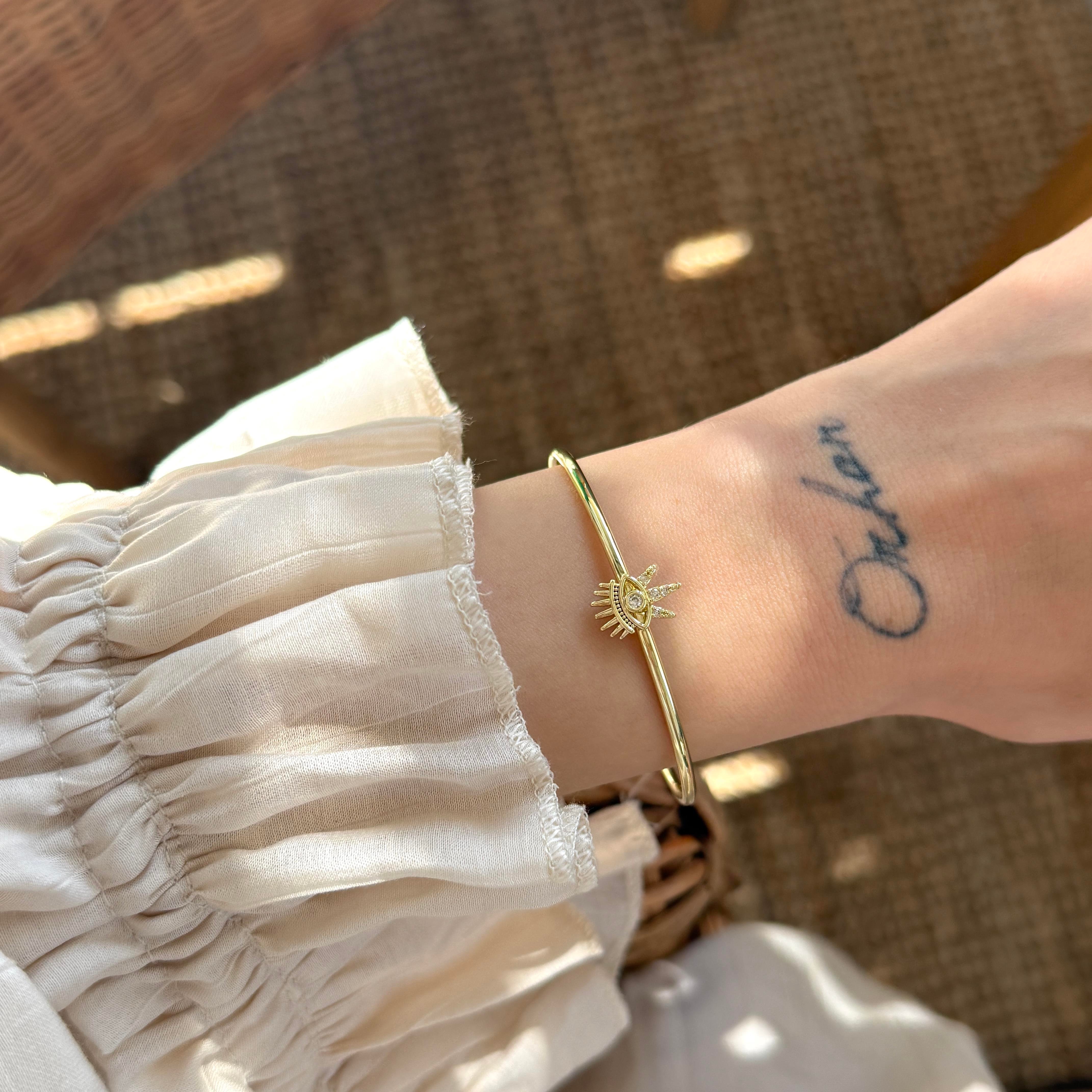 Taşlı Göz Bilezik