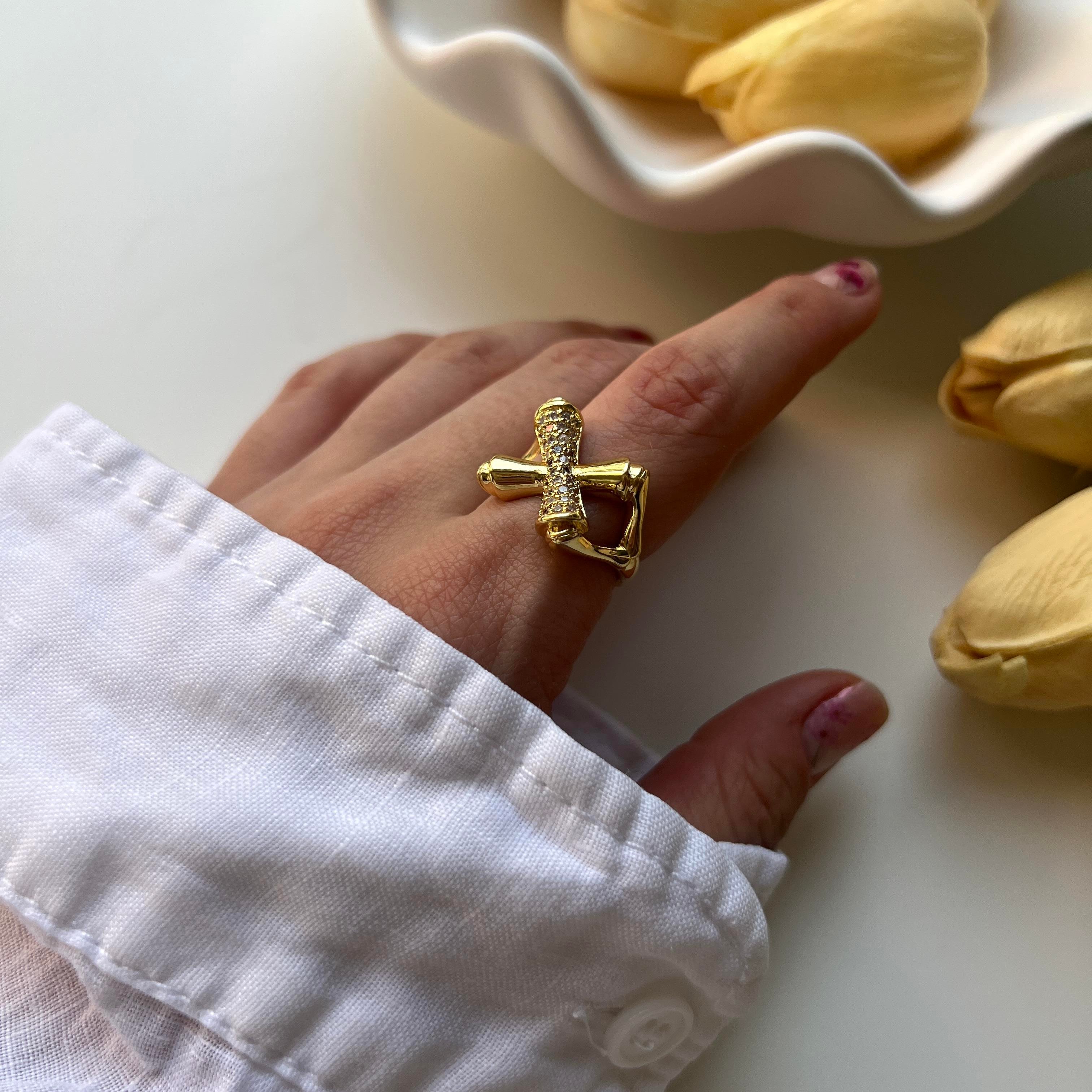 Taşlı Kemik Yüzük