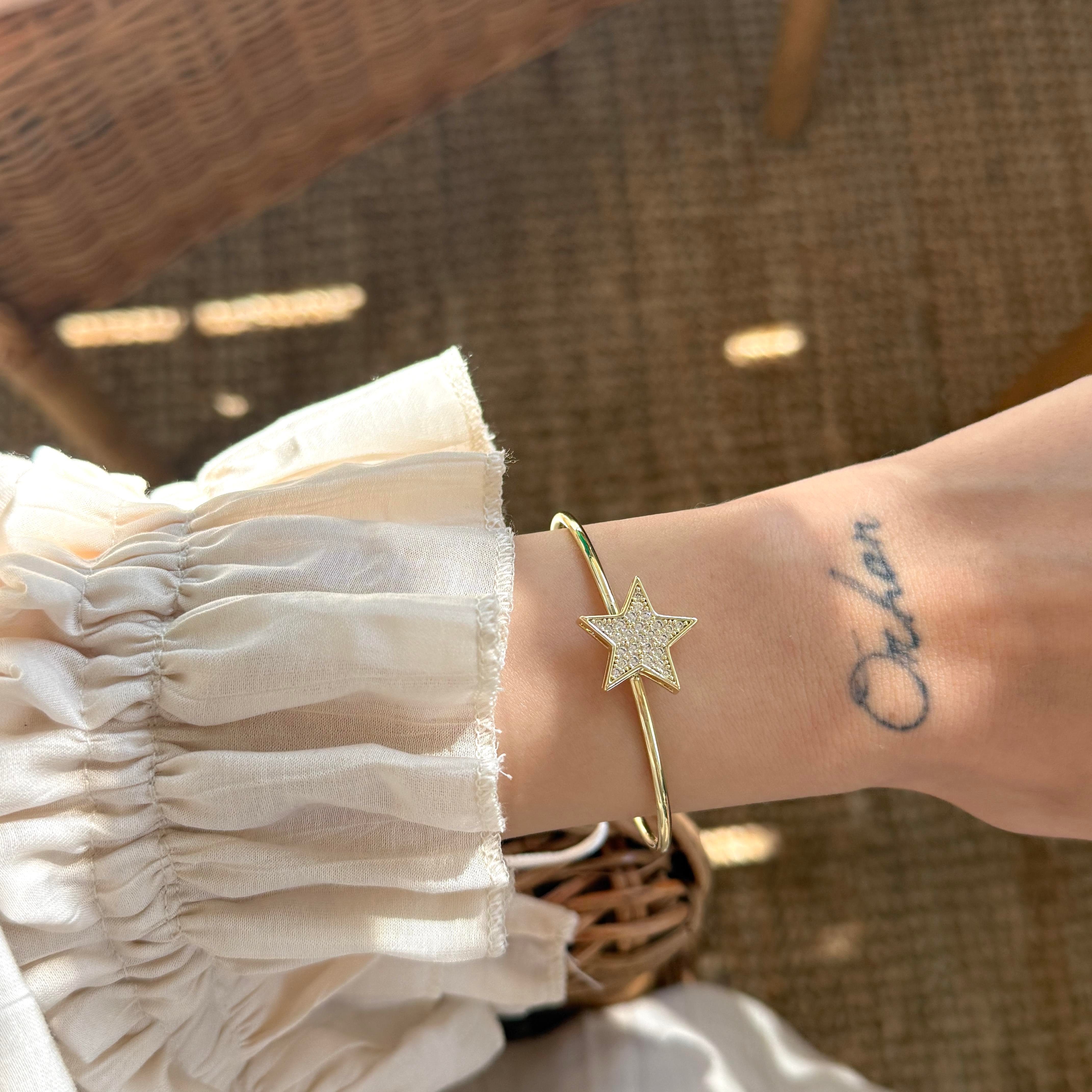 Taşlı Yıldız Bilezik