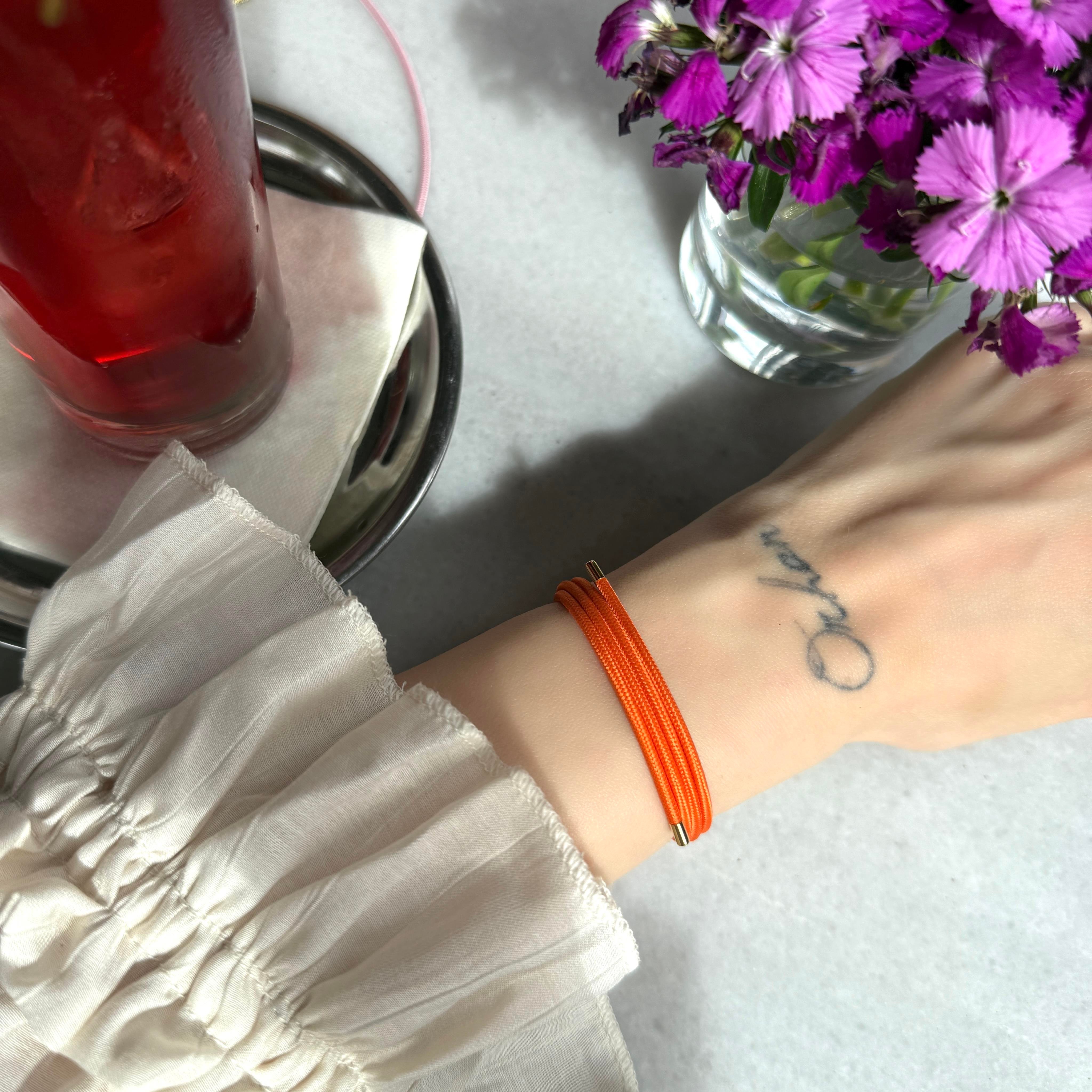 Turuncu Mıknatıslı Bileklik&Halhal