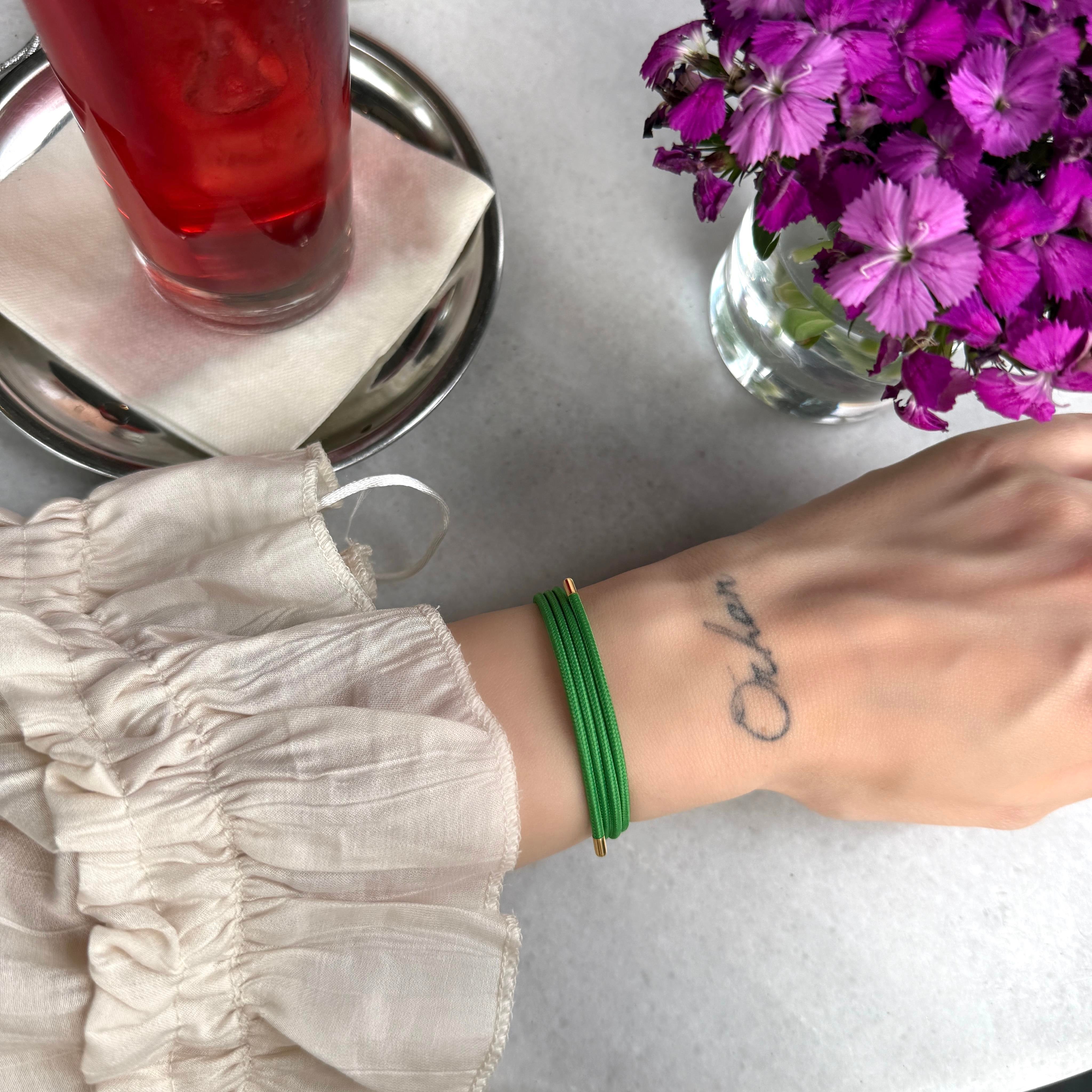 Yeşil Mıknatıslı Bileklik&Halhal