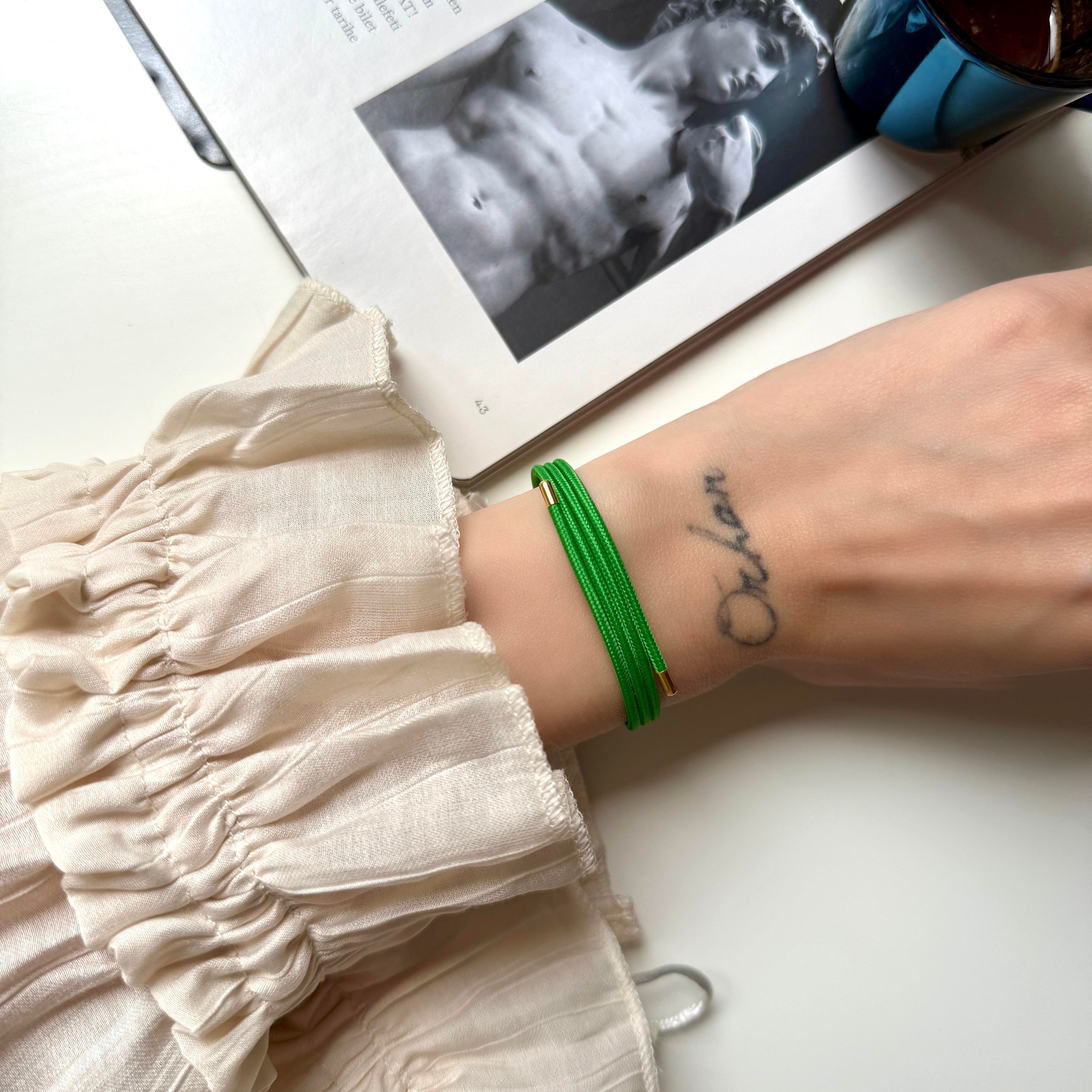 Yeşil Mıknatıslı Bileklik&Halhal