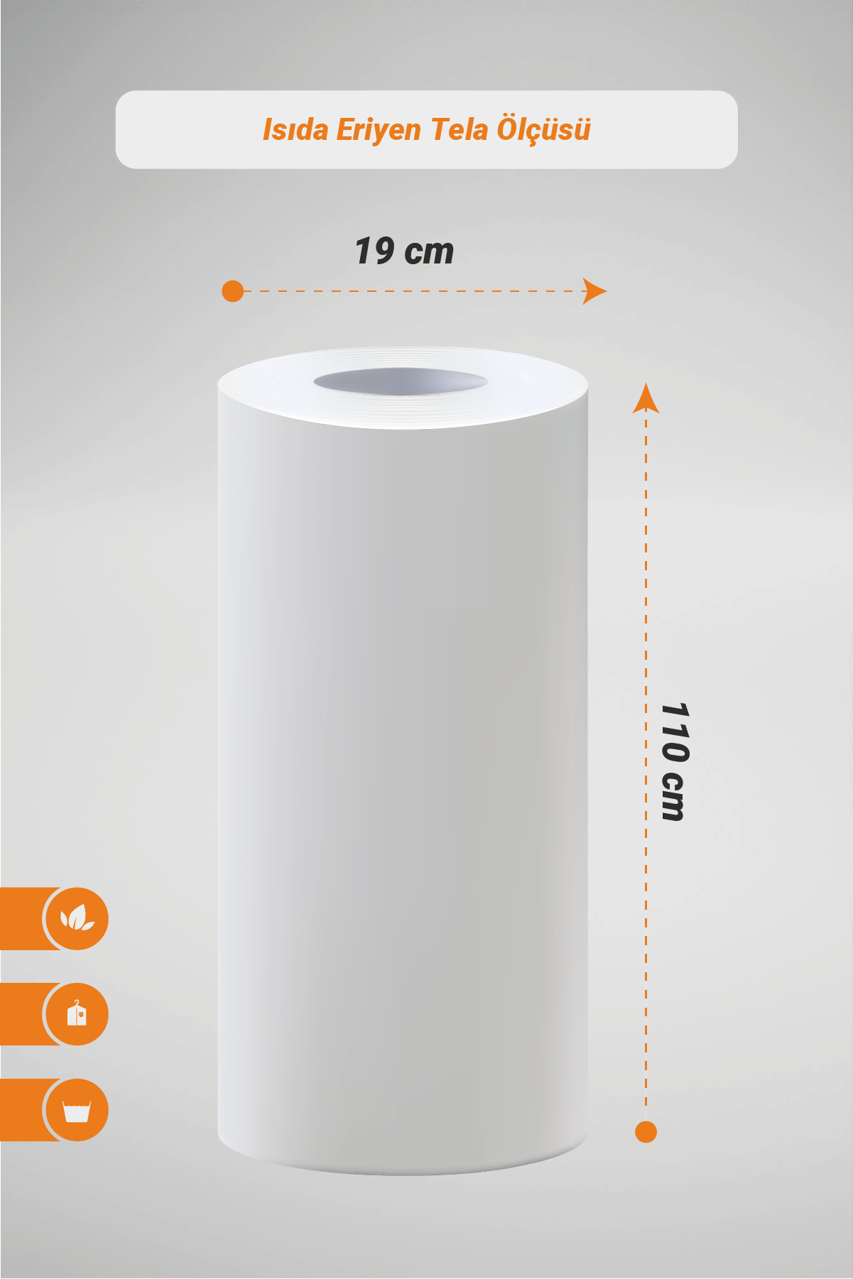 Isıda Eriyen Film 30 Micron / 115CM Şefaf Tela 