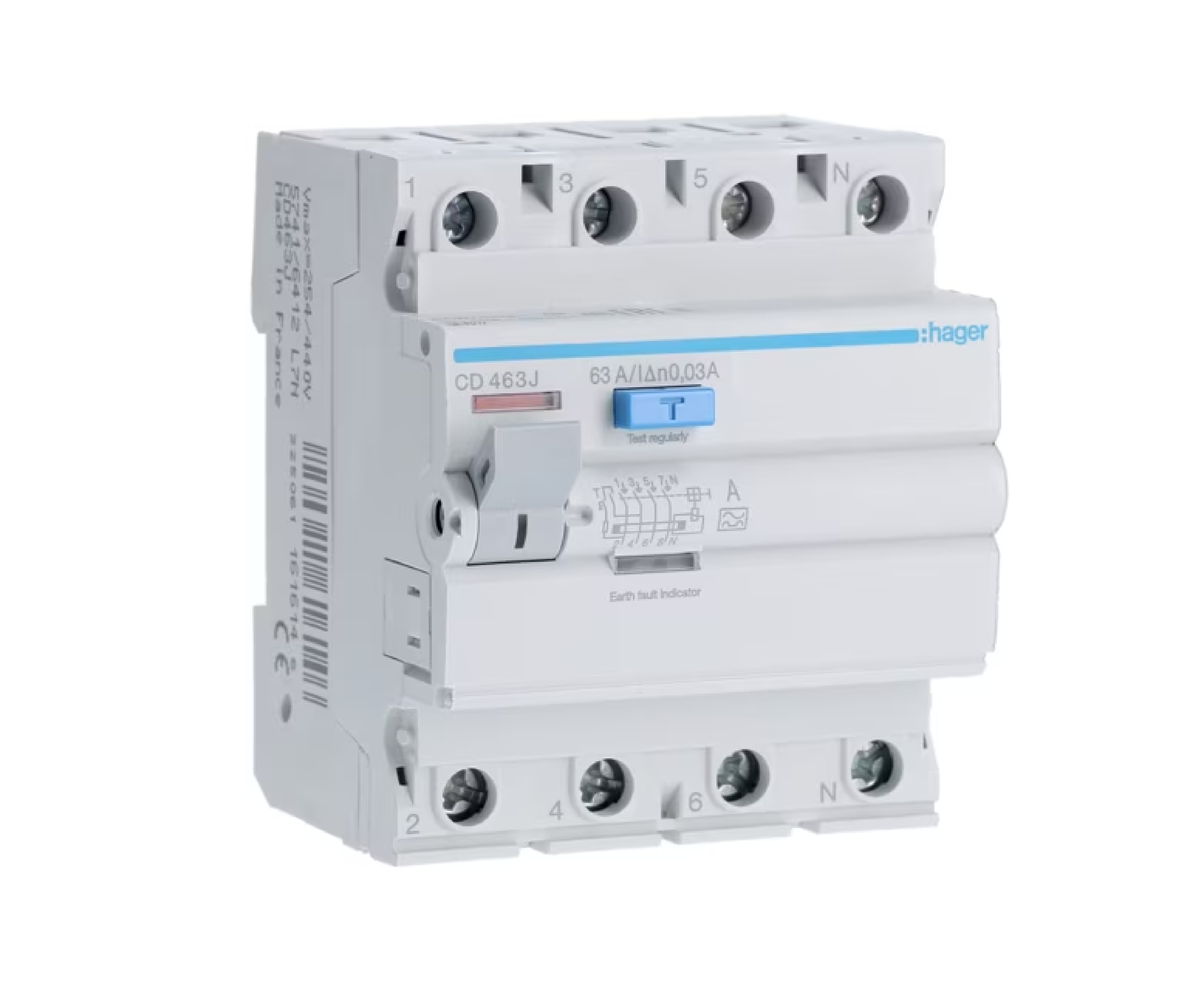RCCB 4P 63A 30mA A