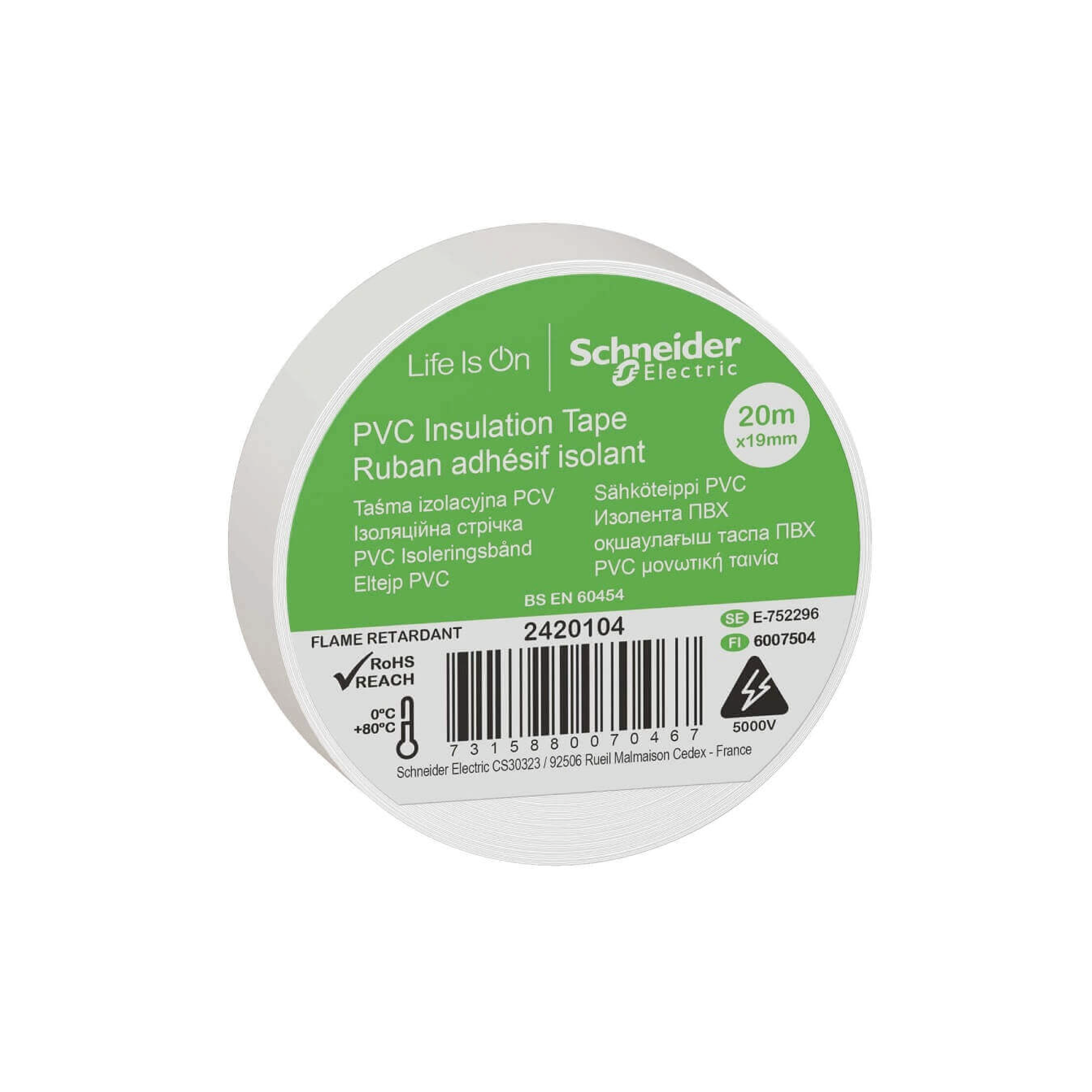 SCHNEIDER - Thorsman İzole Bant 19mmx20mt beyaz