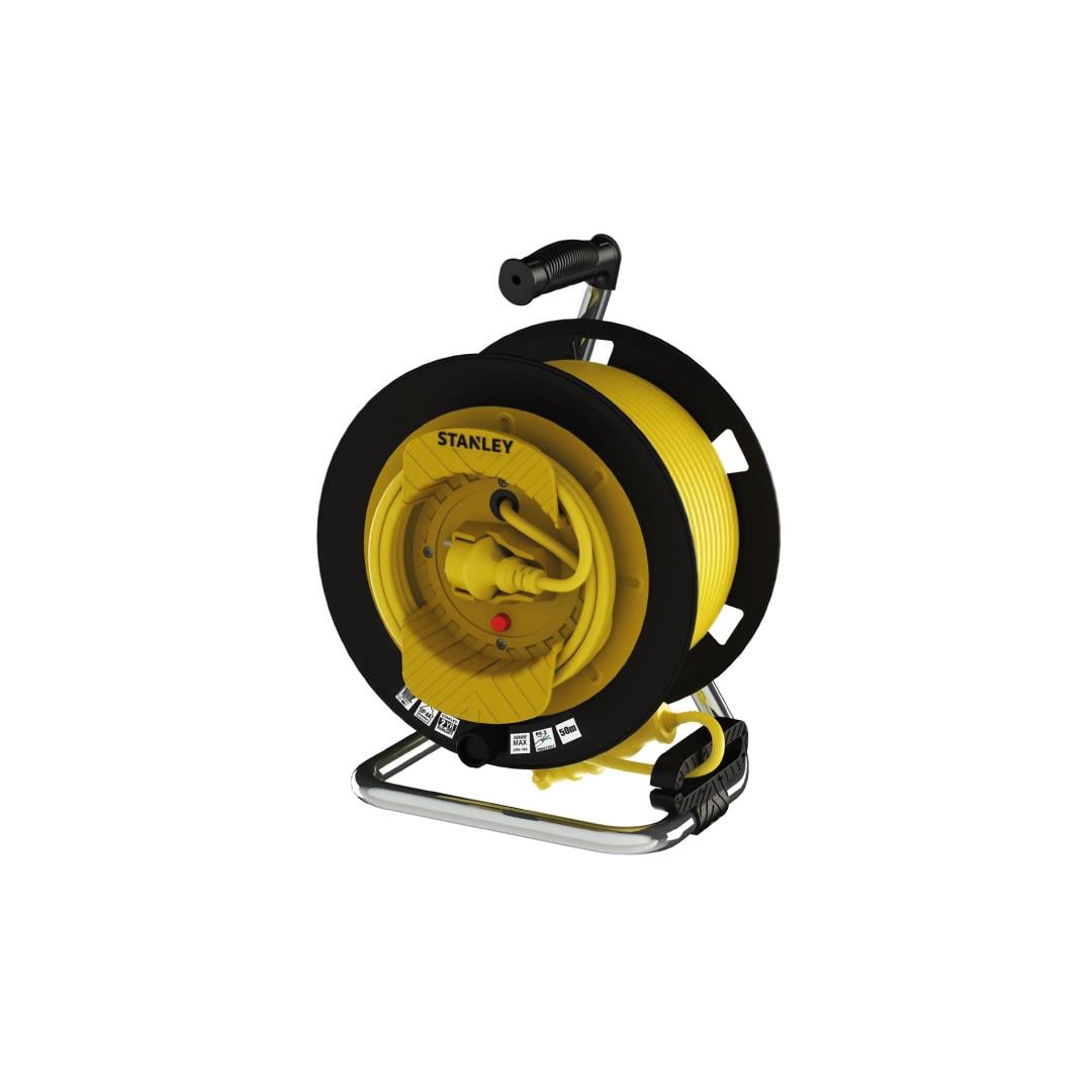 Stanley ST-G Serisi IP44 1 Soketli 25+2 Metre Makaralı Kablo