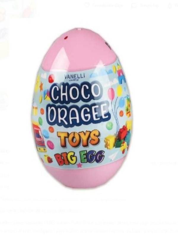 CHOCO DRAGEE Drajeli Oyuncaklı Yumurta(1 ADET)