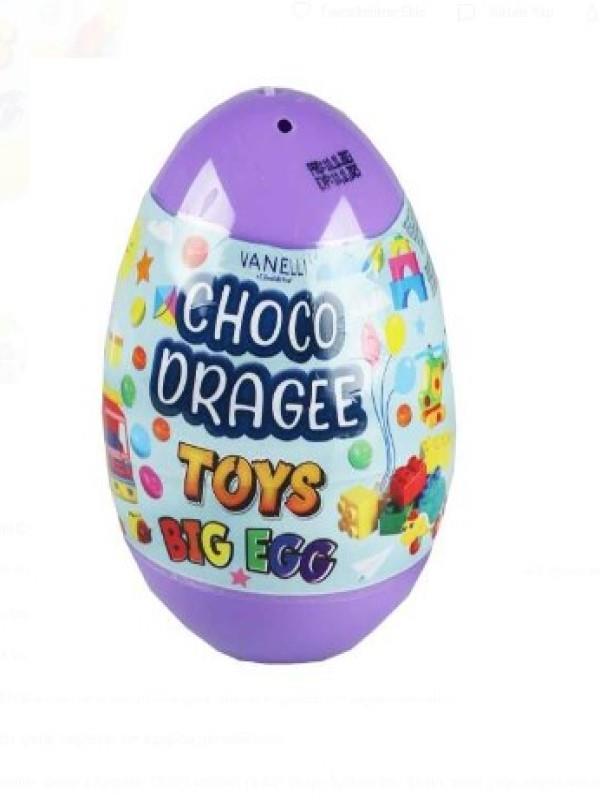 CHOCO DRAGEE Drajeli Oyuncaklı Yumurta(1 ADET)