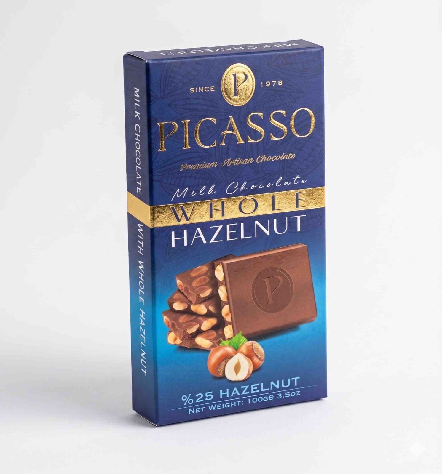 PICASSO Milk Chocolate with Whole Hazelnut 100 GR