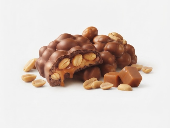 PICASSO Karamelli &Yer Fıstıklı  Dolgulu Cluster Çikolata 600 GR