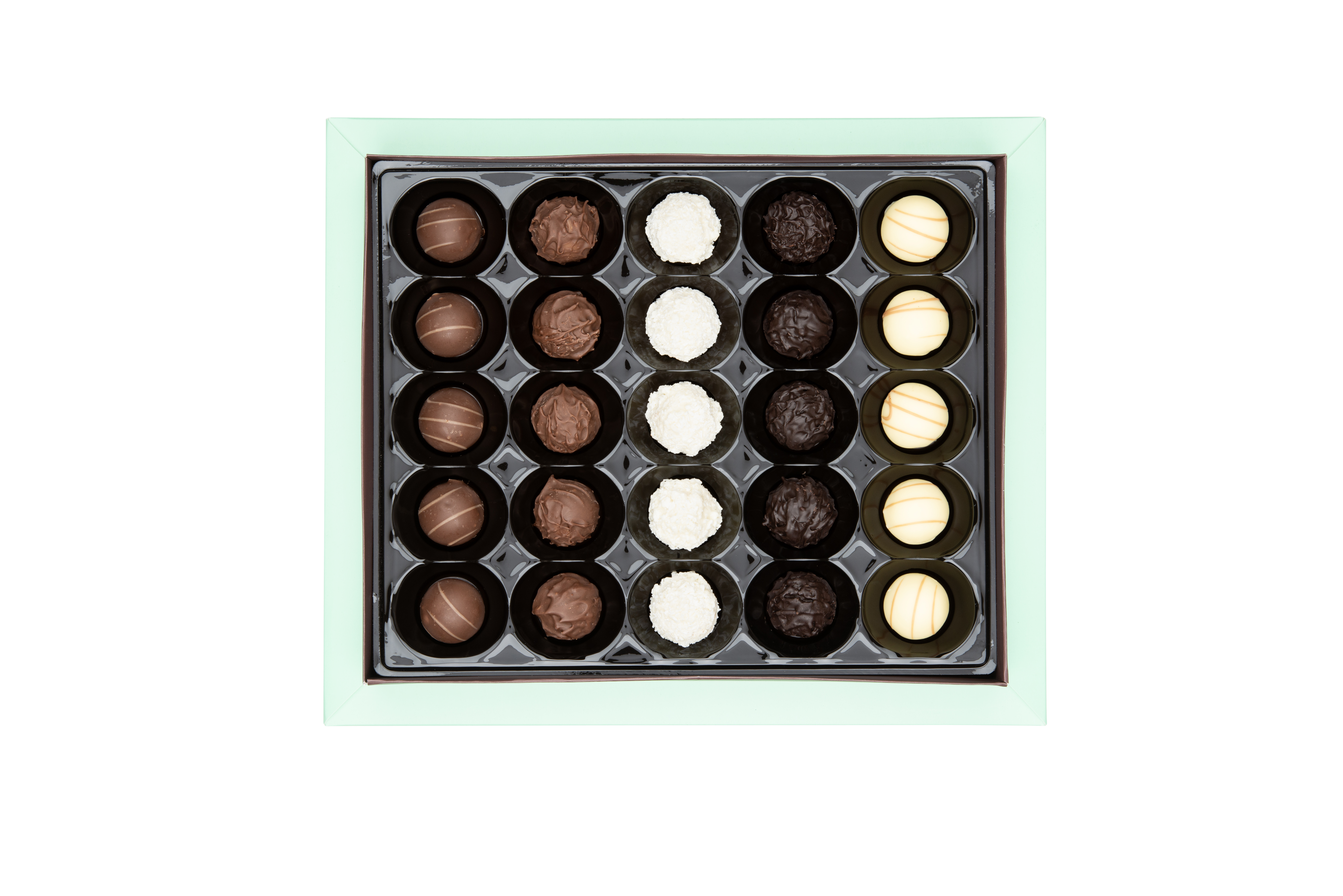 PICASSO TRUFFLE Assorted Truffe Chocolate - Green Velvet Box 
