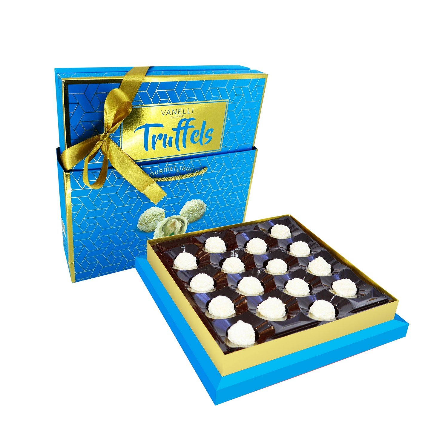 TRUFFELS Hindistan Cevizli Bademli Truf Çikolata- Mavi Kutu