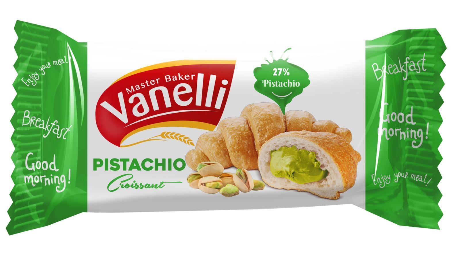VANELLİ CROISSANT with Pistachio Cream MP ( 216gr*12)